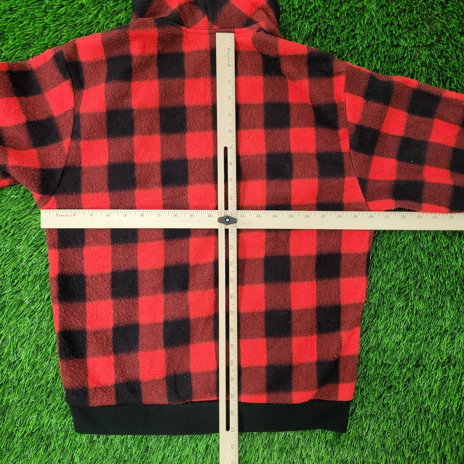 UNIONBAY VTG Unionbay 1/2 Zip Buffalo Plaid Fleece Anorak Womens L Size M / US 6-8 / IT 42-44 - 8 Thumbnail