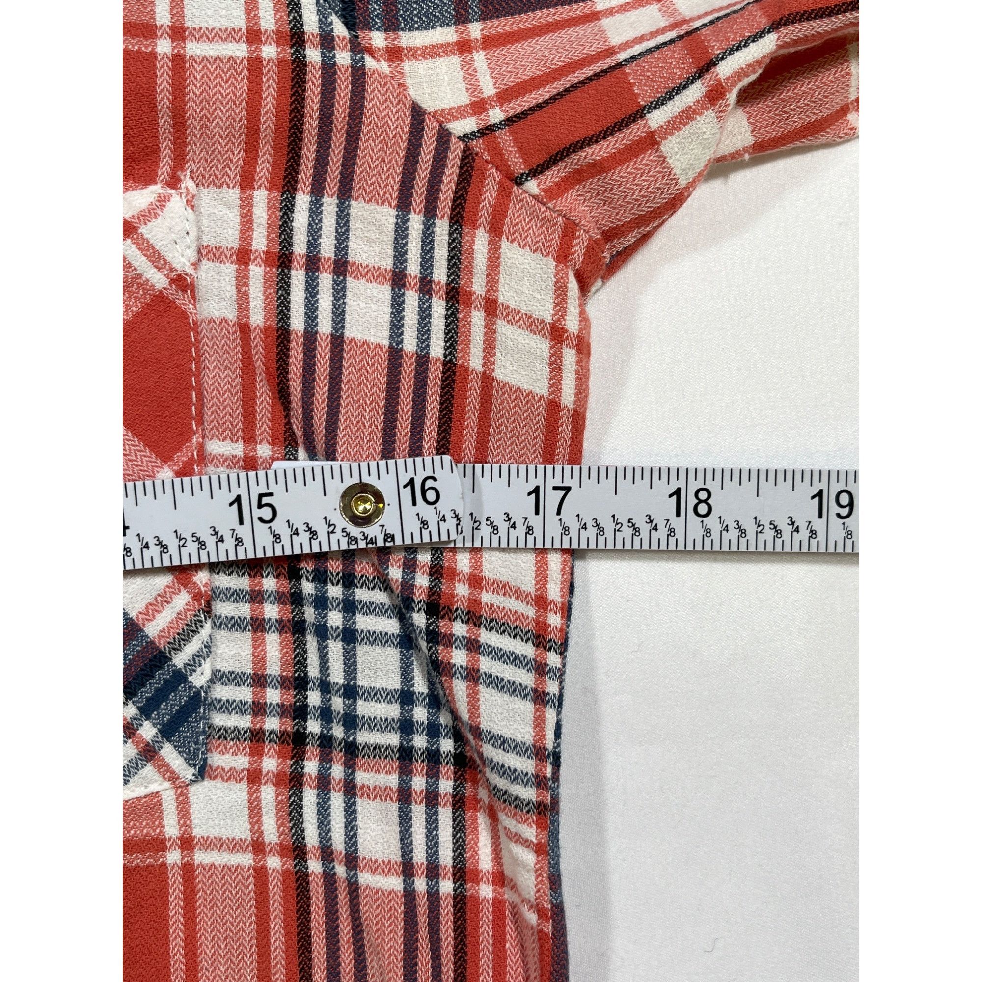 Other My Michelle SKU 7726 Womens Plaid Long Sleeve Button Up Shir Size S / US 4 / IT 40 - 4 Thumbnail
