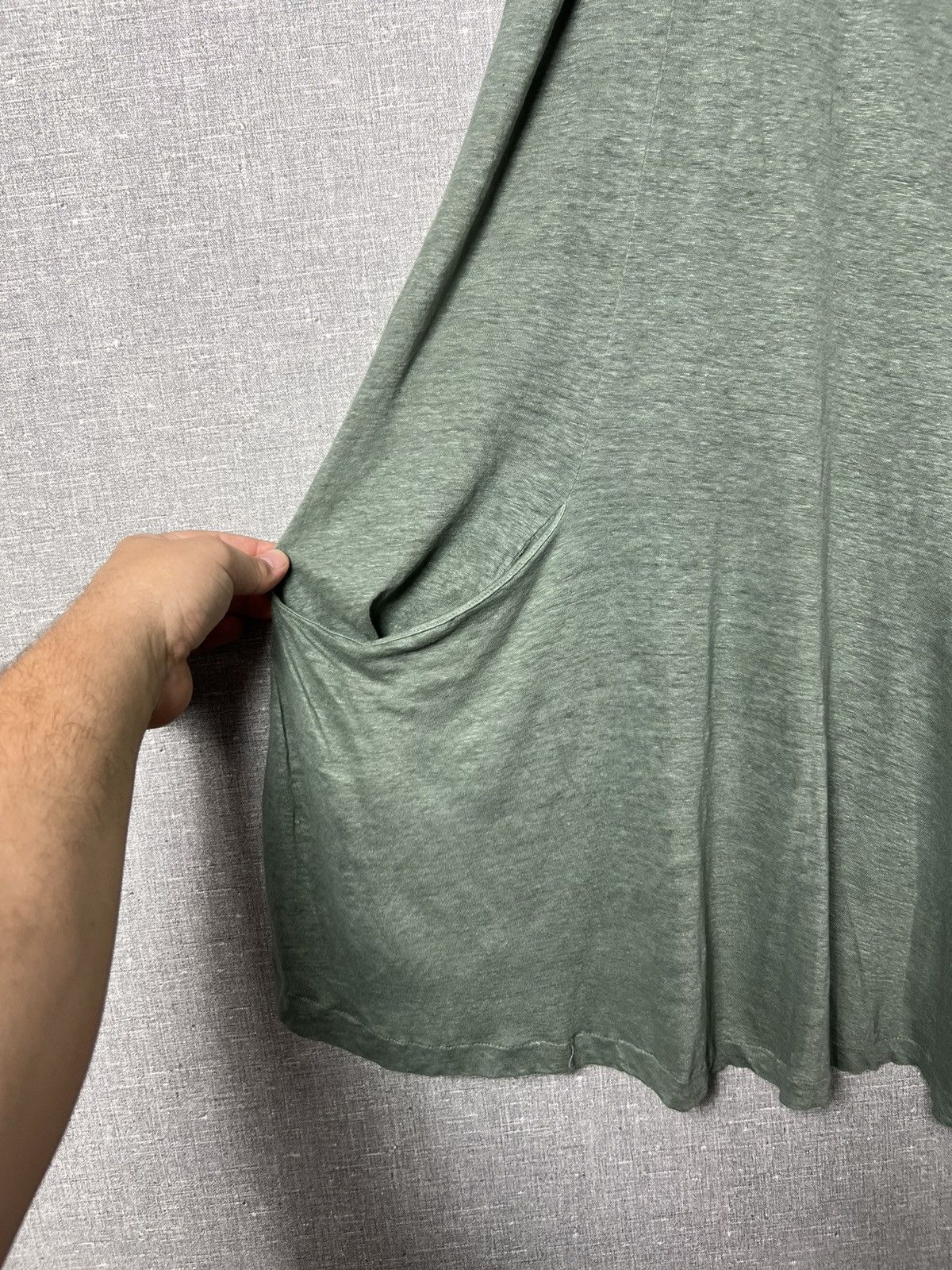 Transit TRANSIT PAR SUCH Linen Relaxed Sleeveless Blouson Midi Dress Size L / US 10 / IT 46 - 6 Thumbnail