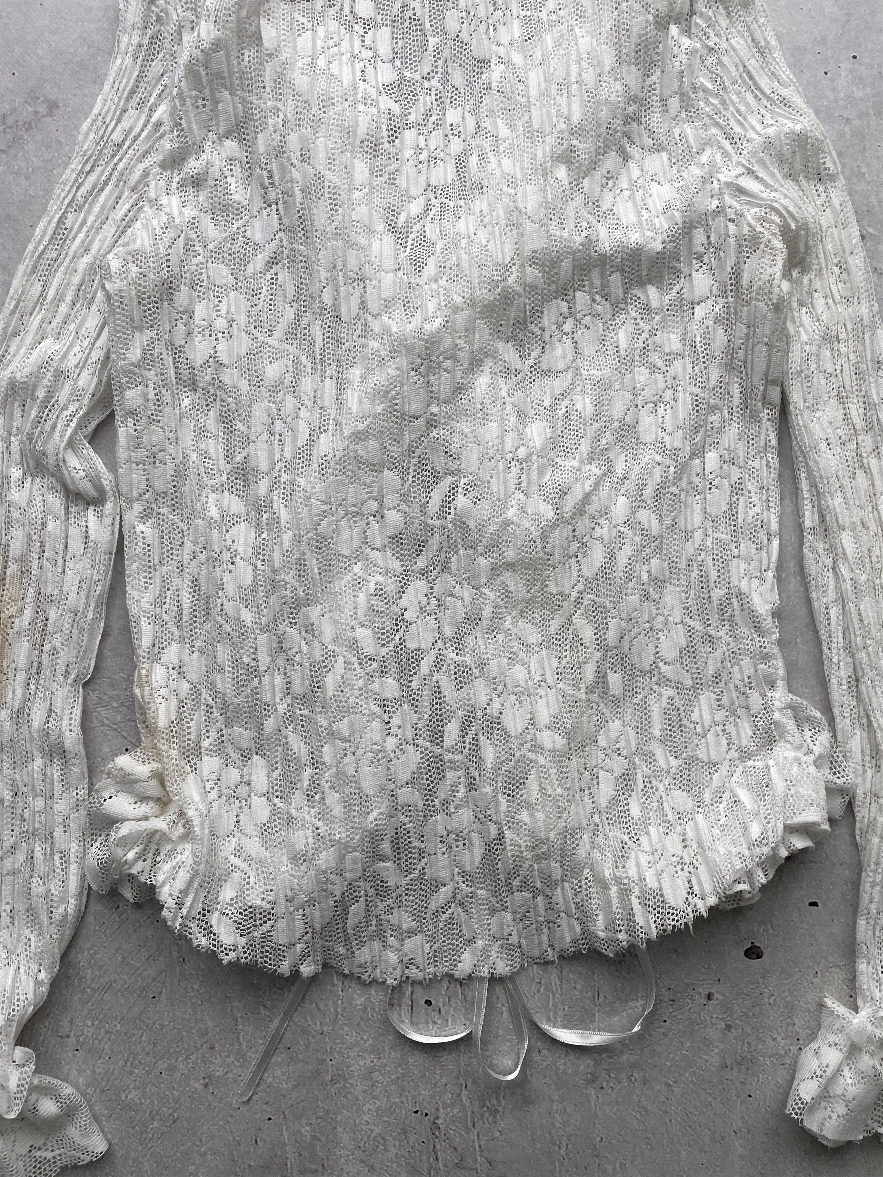 Japanese Brand × Vintage Vintage Mesh Japanese Blouse Size S / US 4 / IT 40 - 8 Thumbnail