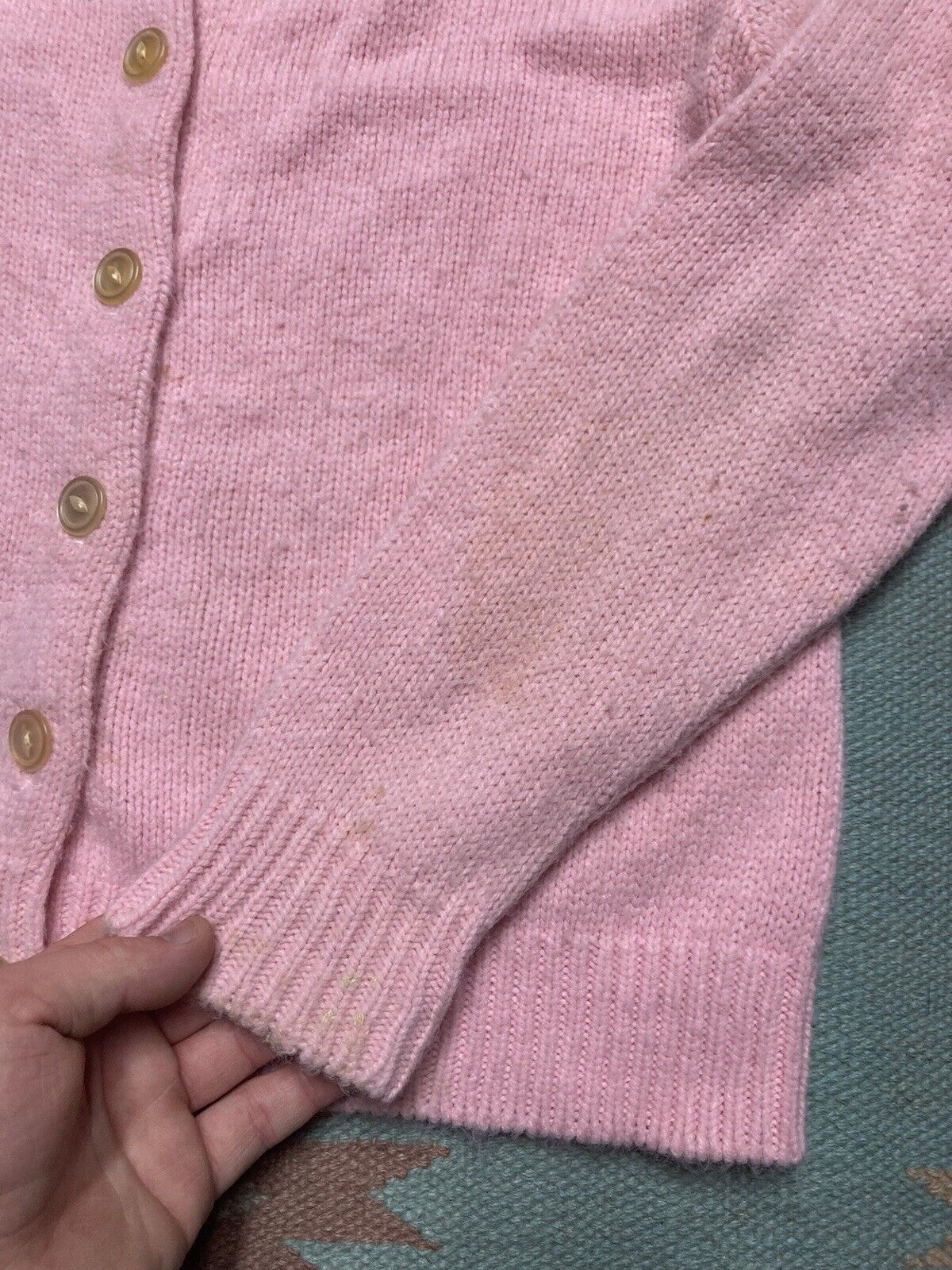 Vintage VTG 60s button front cardigan sweater knit women’s medium Size M / US 6-8 / IT 42-44 - 3 Thumbnail