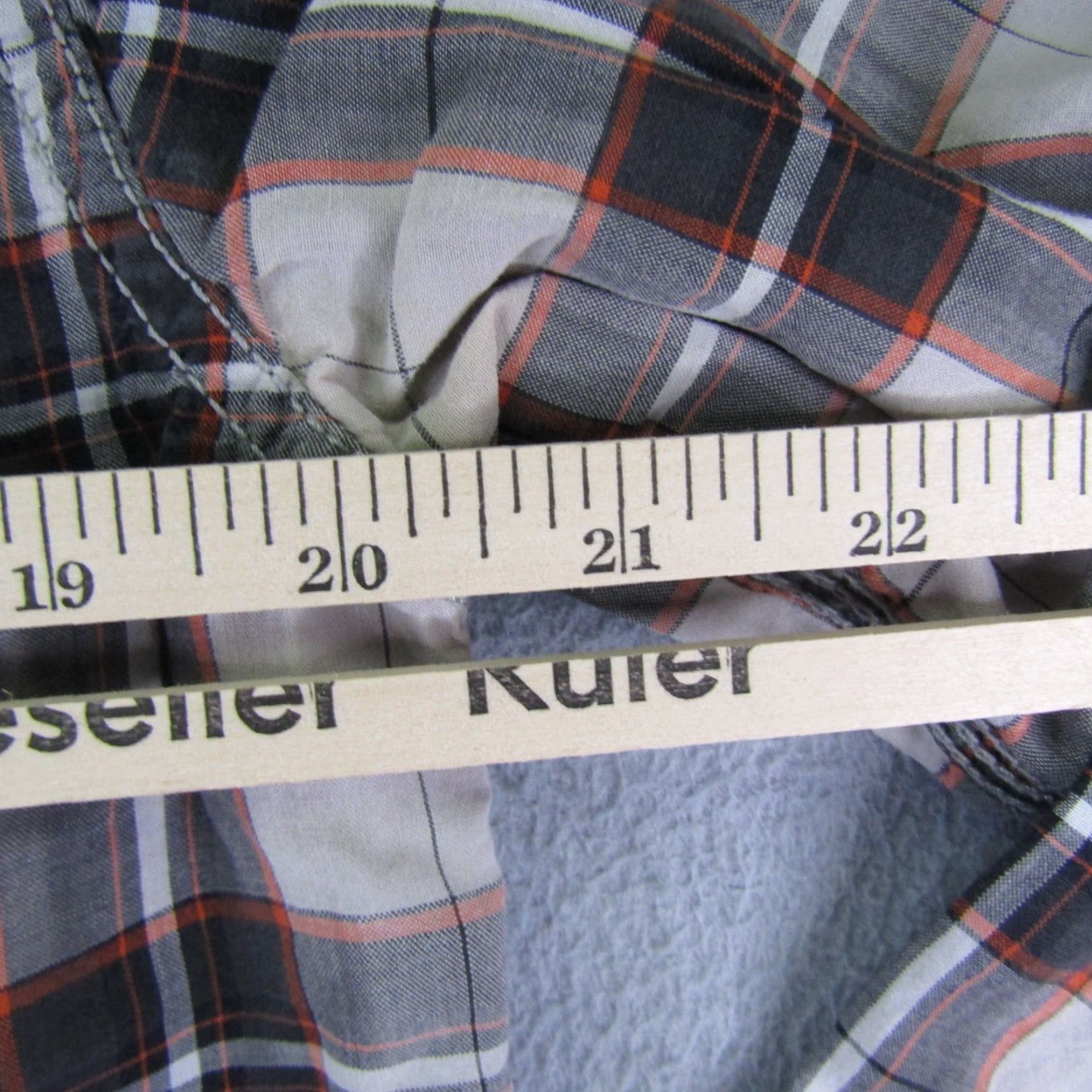 Diesel VINTAGE Diesel Shirt Mens Large Gray Orange Plaid Button Up Long Sleeve Cotton Casual Size US L / EU 52-54 / 3 - 7 Thumbnail