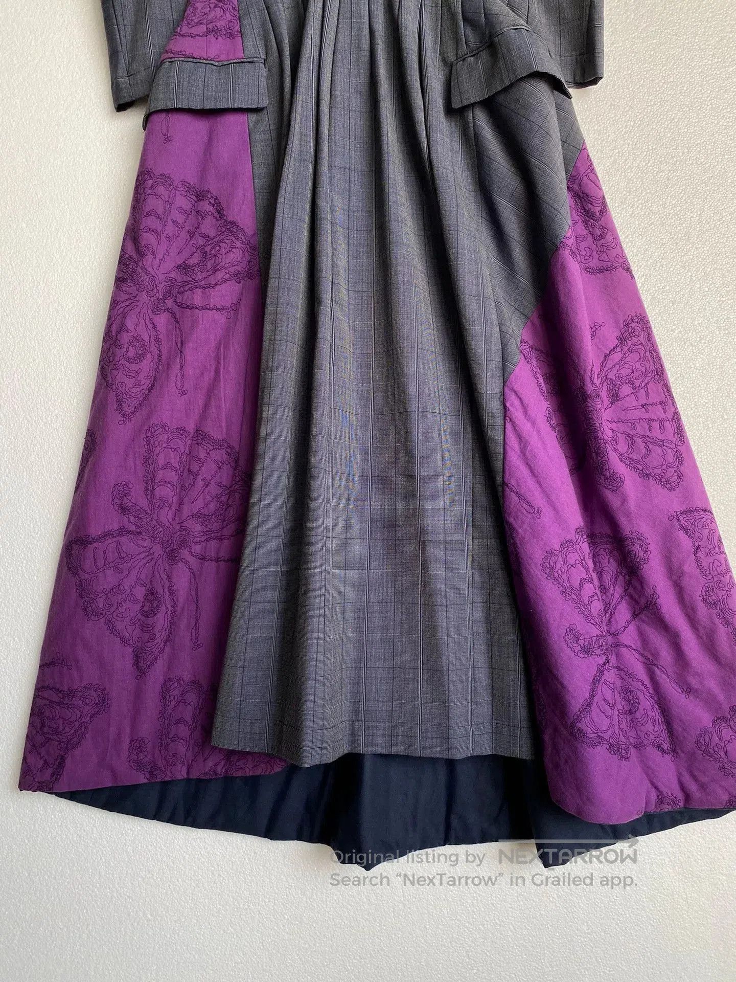 Junya Watanabe unique butterfly embroidered vintage dress. Size M / US 6-8 / IT 42-44 - 7 Thumbnail
