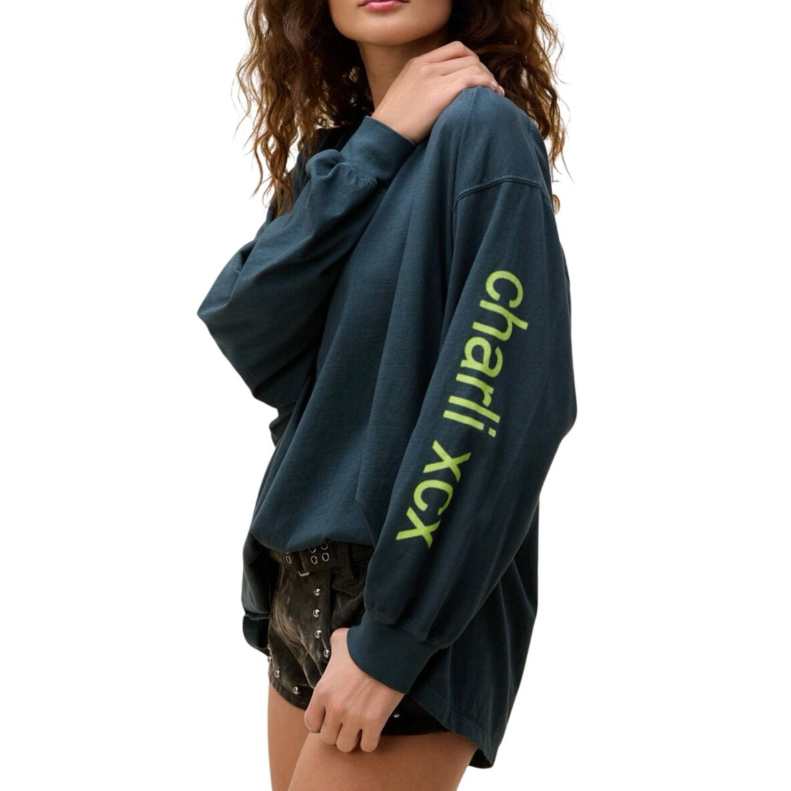 Daydreamer DAYDREAMER Charli XCX Brat One Size (OS) Long Sleeve Tee New Size ONE SIZE - 2 Thumbnail