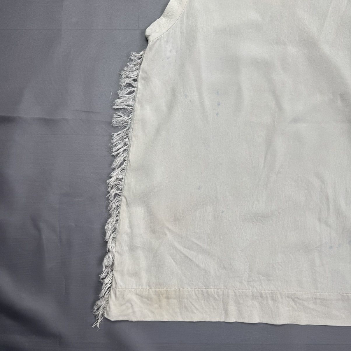 Brunello Cucinelli Brunello Cucinelli Fringe Tank Top Shirt Cream Made In Italy Size S / US 4 / IT 40 - 14 Thumbnail
