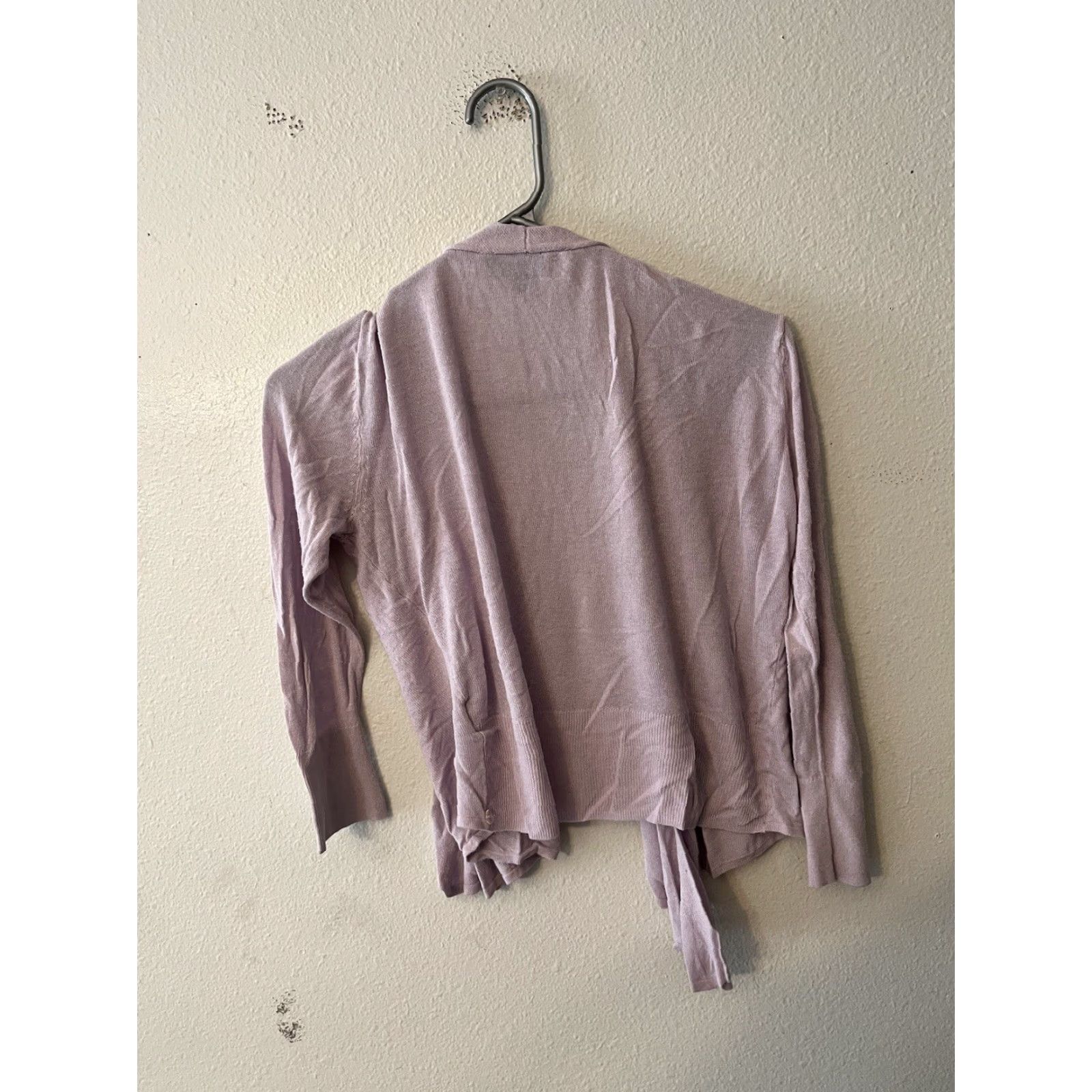 Vintage Vera Wang Simply Cardigan Open Front XS Purple Women’s Sweater Open Cardigan Knit Long Sleeve Regular Fit Size XS / US 0-2 / IT 36-38 - 2 Thumbnail