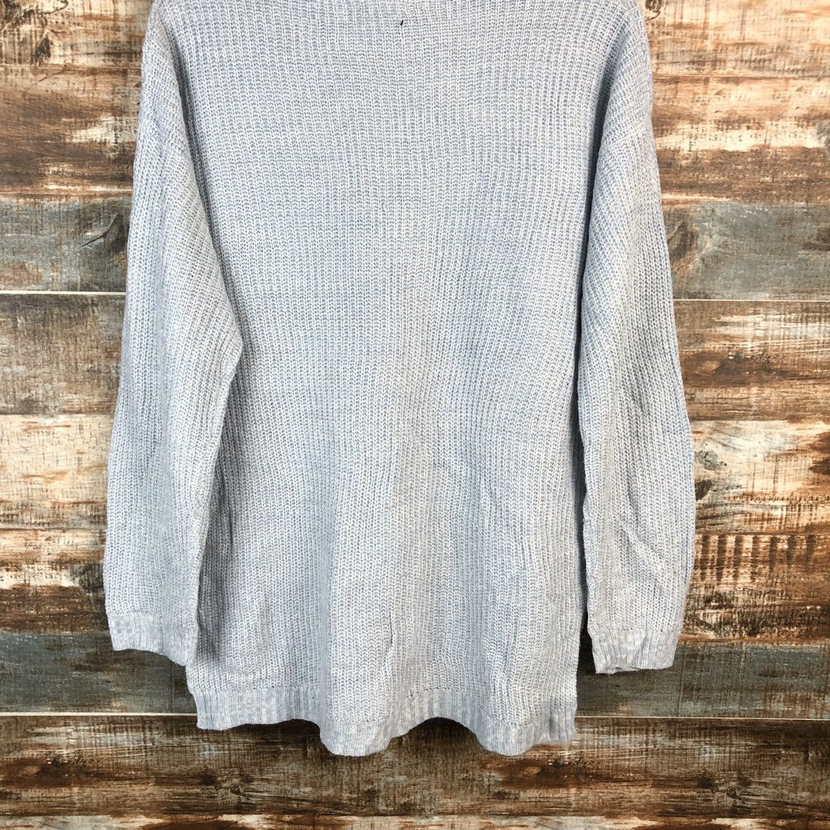 Homespun Knitwear × Japanese Brand Persodea Blue Knitwear #A2216 Size L / US 10 / IT 46 - 13 Thumbnail