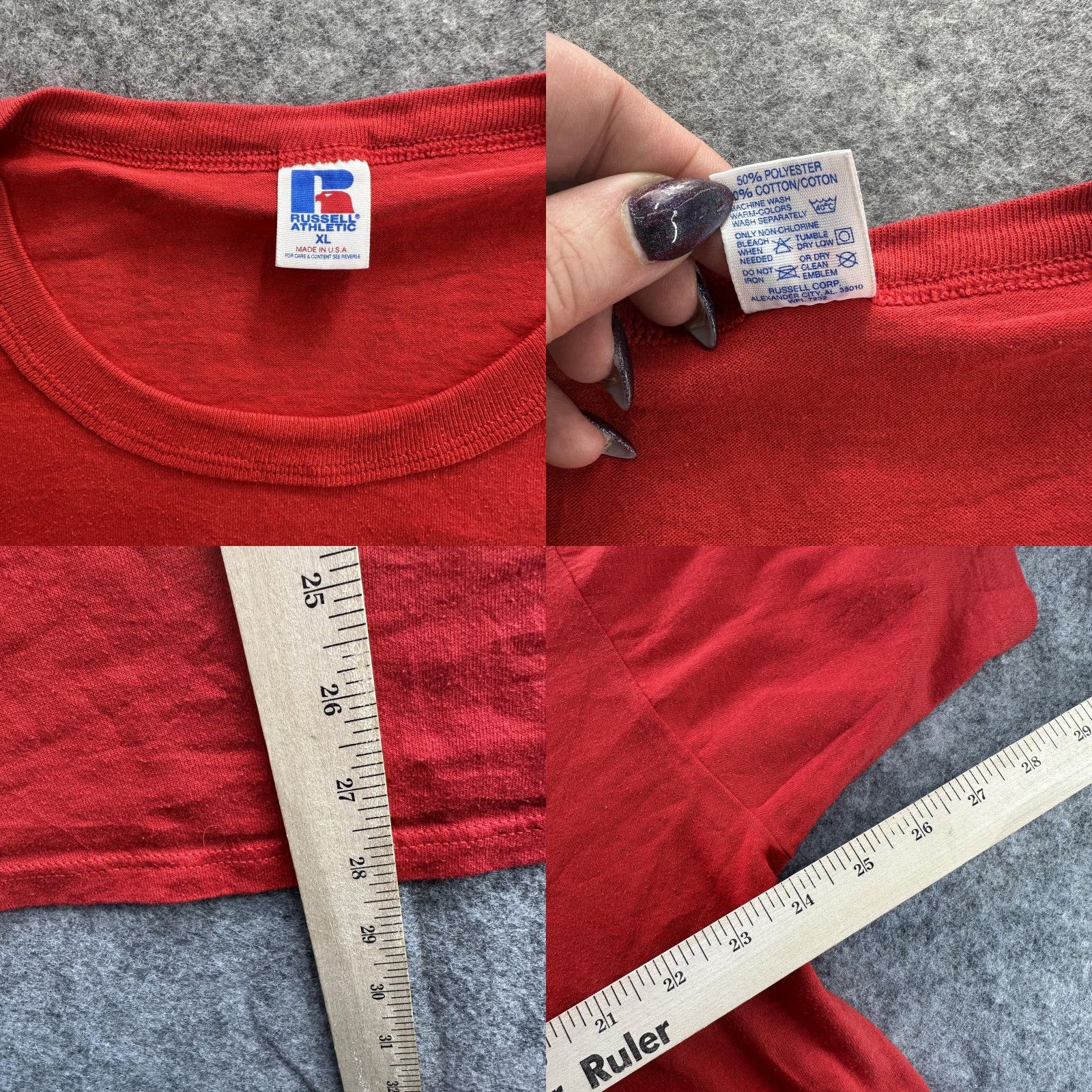 Russell Athletic VINTAGE Russell Athletic Shirt Mens XL Red Lake Station All Stars 90s Sports Tee USA Size US XL / EU 56 / 4 - 8 Thumbnail