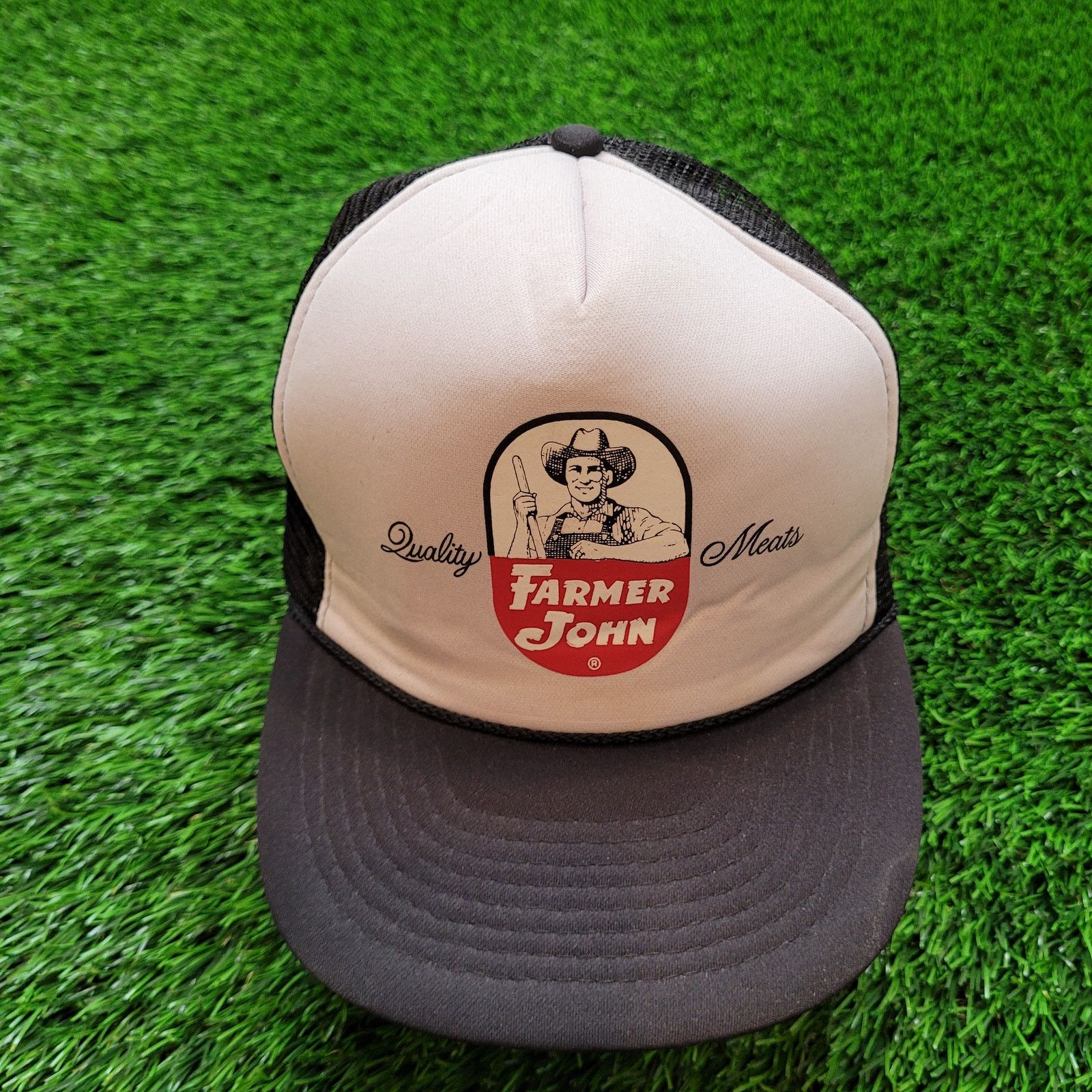 Other VTG 80s Farmer John Meats Rope Hat Snapback Foam Trucker Cap Size ONE SIZE - 1 Thumbnail