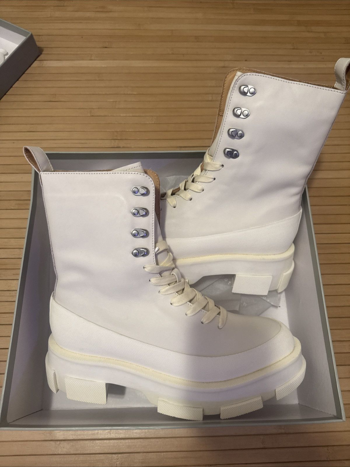 Both BOTH GAO HIGH BOOTS WHITE 42 Size US 9 / EU 42 - 2 Thumbnail
