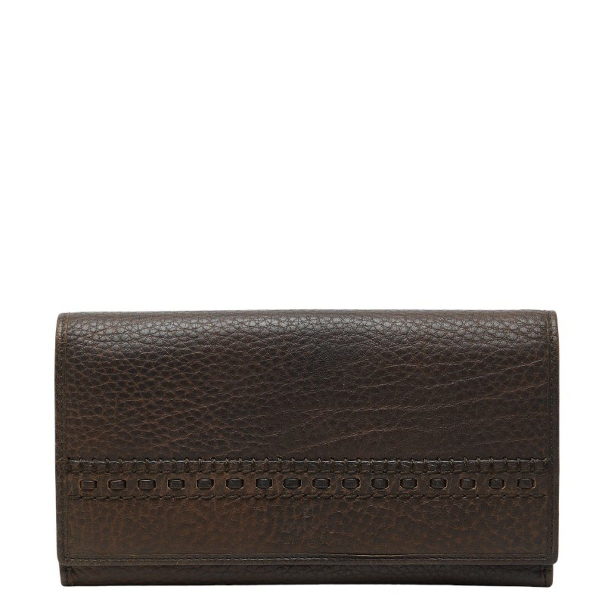 Gucci Gucci long wallet 338608 brown leather women's GUCCI Size ONE SIZE - 1 Thumbnail