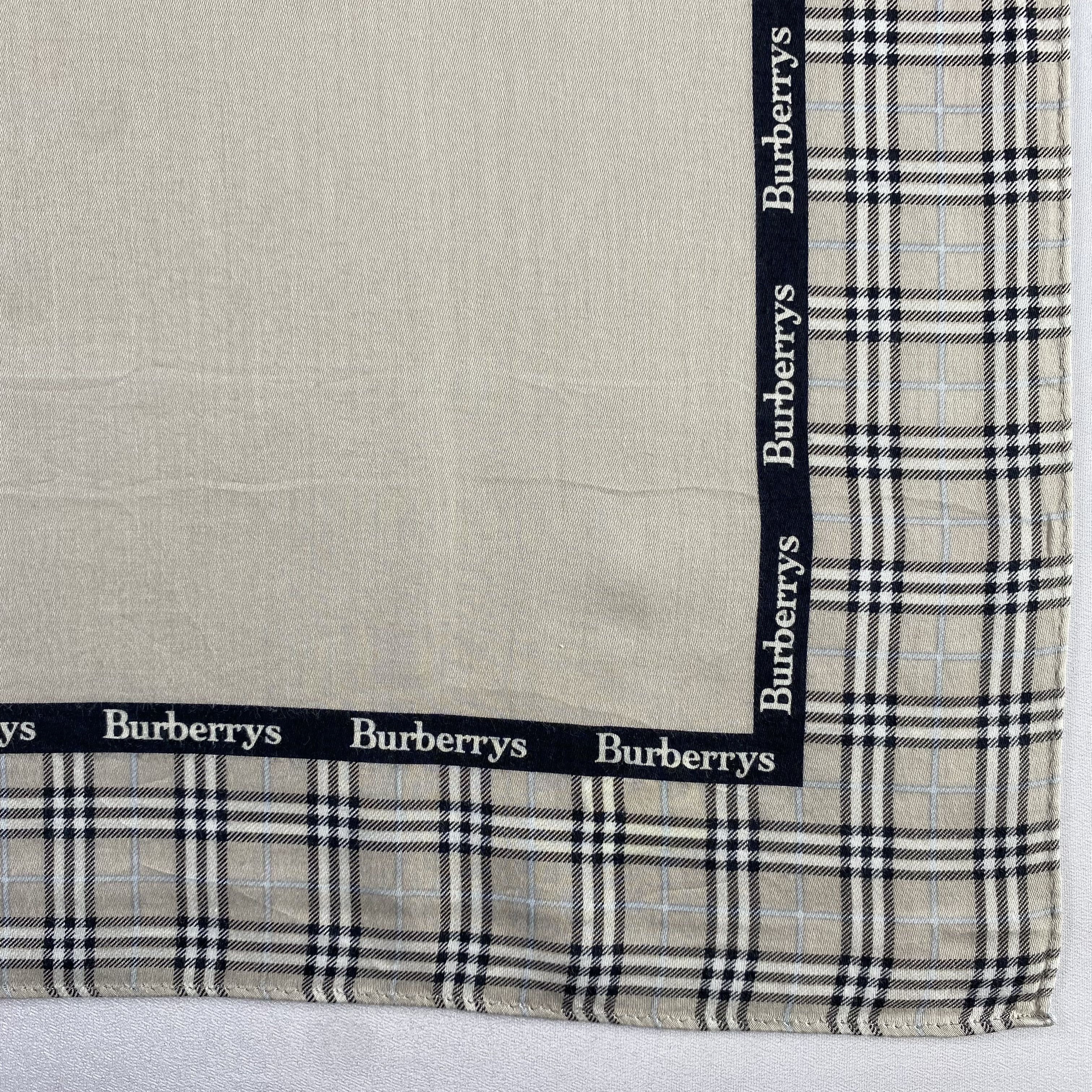 Burberry × Vintage Burberry Handkerchief / Neckerchief / Bandana-P1402 Size ONE SIZE - 3 Thumbnail