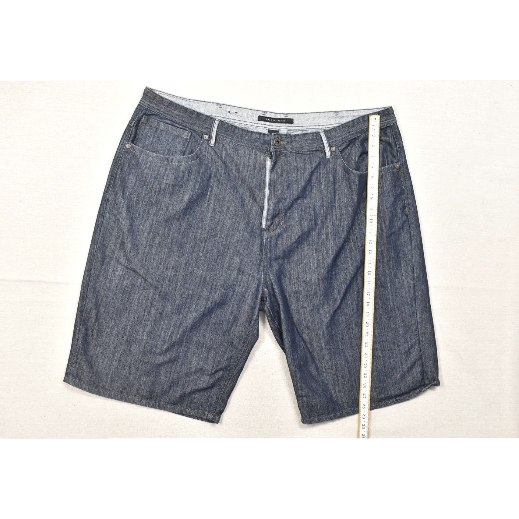 Sean John Sean John Men's Denim Shorts Blue Cotton Blend Baggy Hip Hop 50 Waist Casual 50B Men Baggy Hip Hop Shorts Size US 34 / EU 50 - 4 Thumbnail