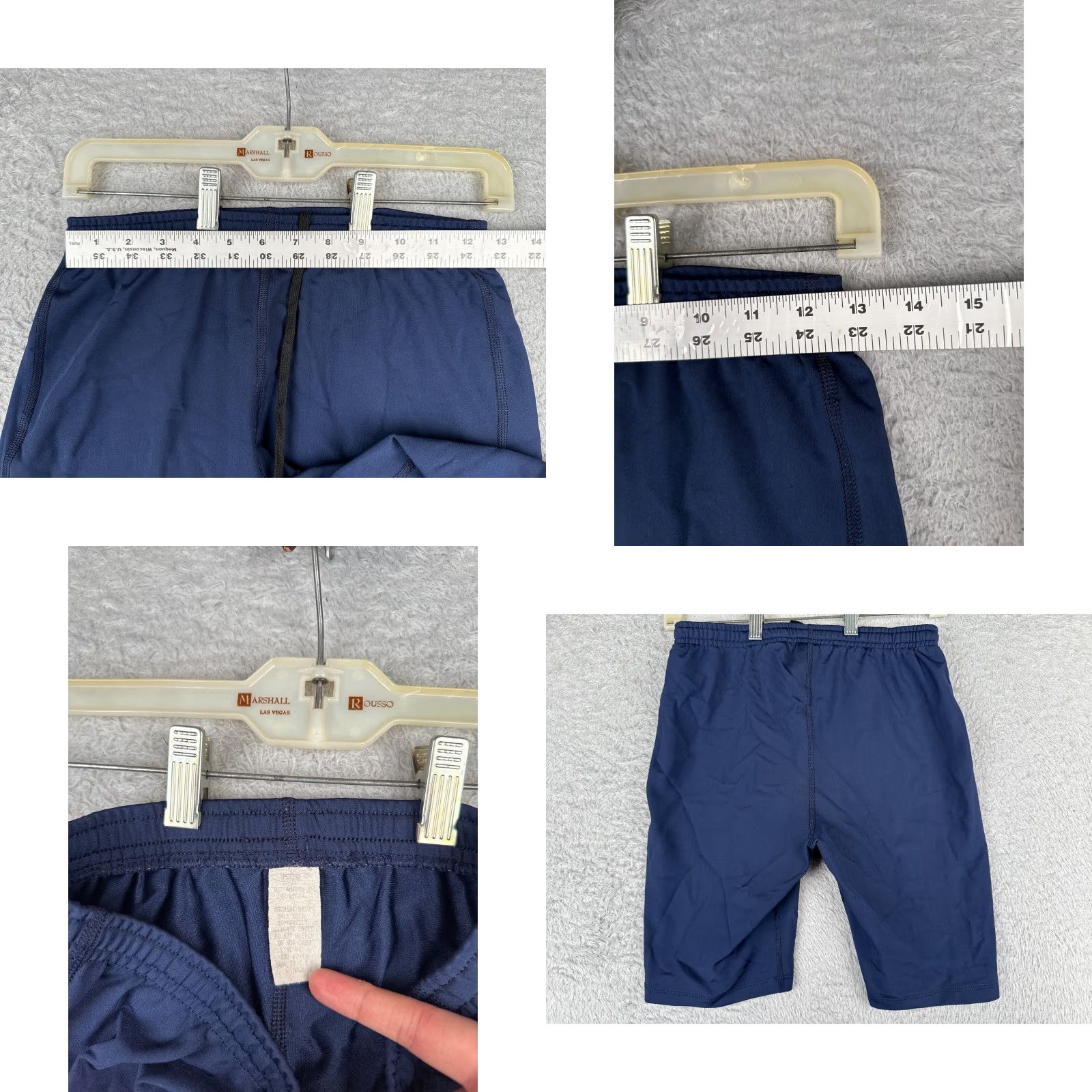 Vintage Spettso Spandex Blend Swim Jammer Bottom Adult Large Blue Compression Performance Men’s Regular Size L Size US 33 - 8 Thumbnail