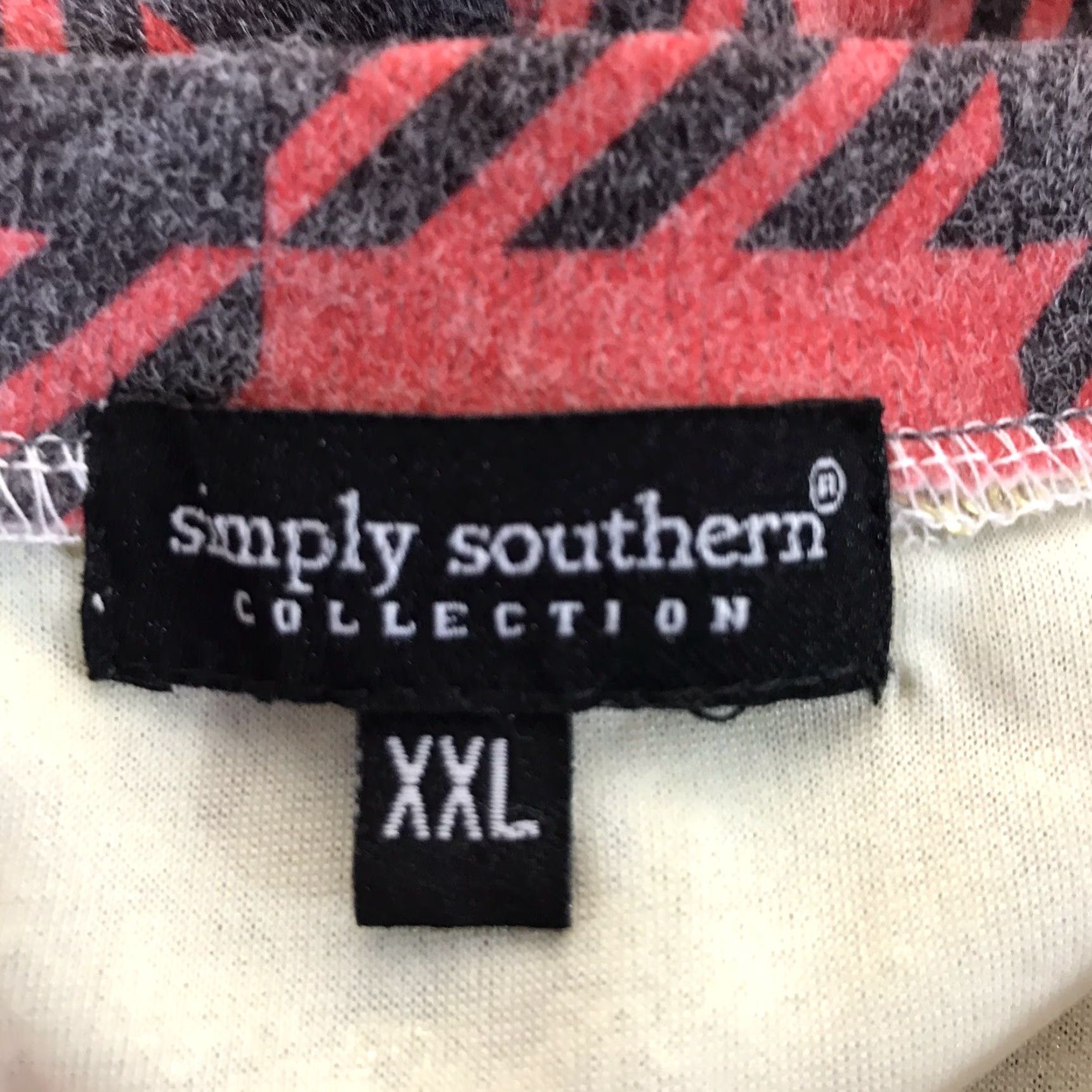 Vintage Simply Southern Red/Gray Plaid A-Line Dress with Gold Sequins, Womens Plus Size 2X, Long Sleeve, Casual Size XXL / US 16-18 / IT 52-54 - 6 Thumbnail