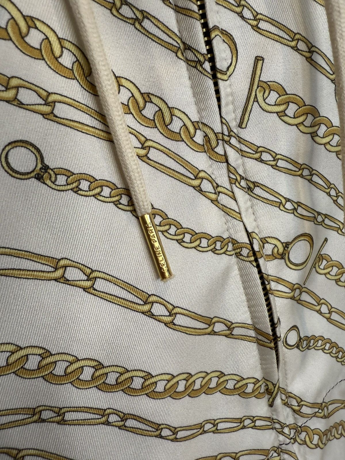 Celine SS21 Celine sample Chain light silk viscose hoodie jacket Size US M / EU 48-50 / 2 - 12 Thumbnail