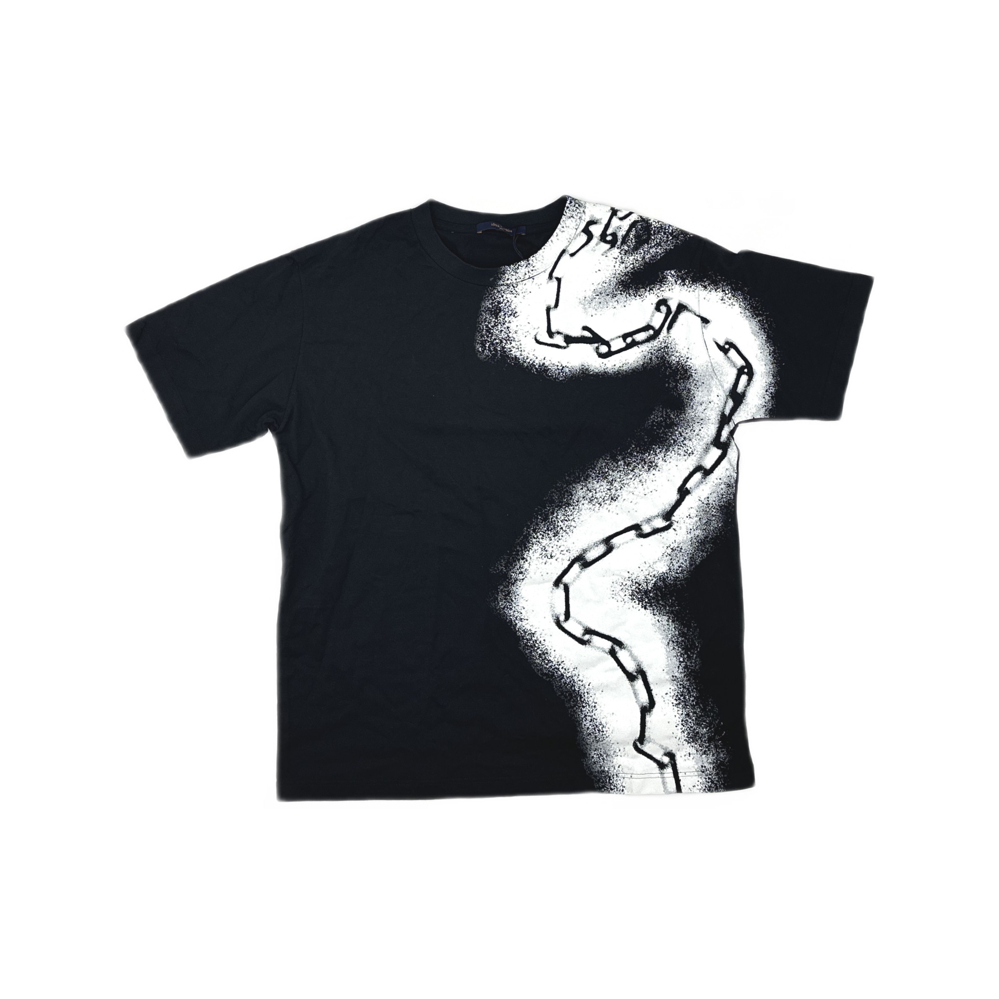 Louis Vuitton LOUIS VUITTON “CHAIN” BLACK T SHIRT | Grailed