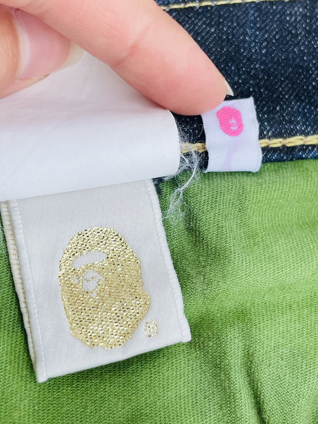 Bape Bapesta Cropped Denim Size 25" / US 0 / IT 36 - 5 Thumbnail
