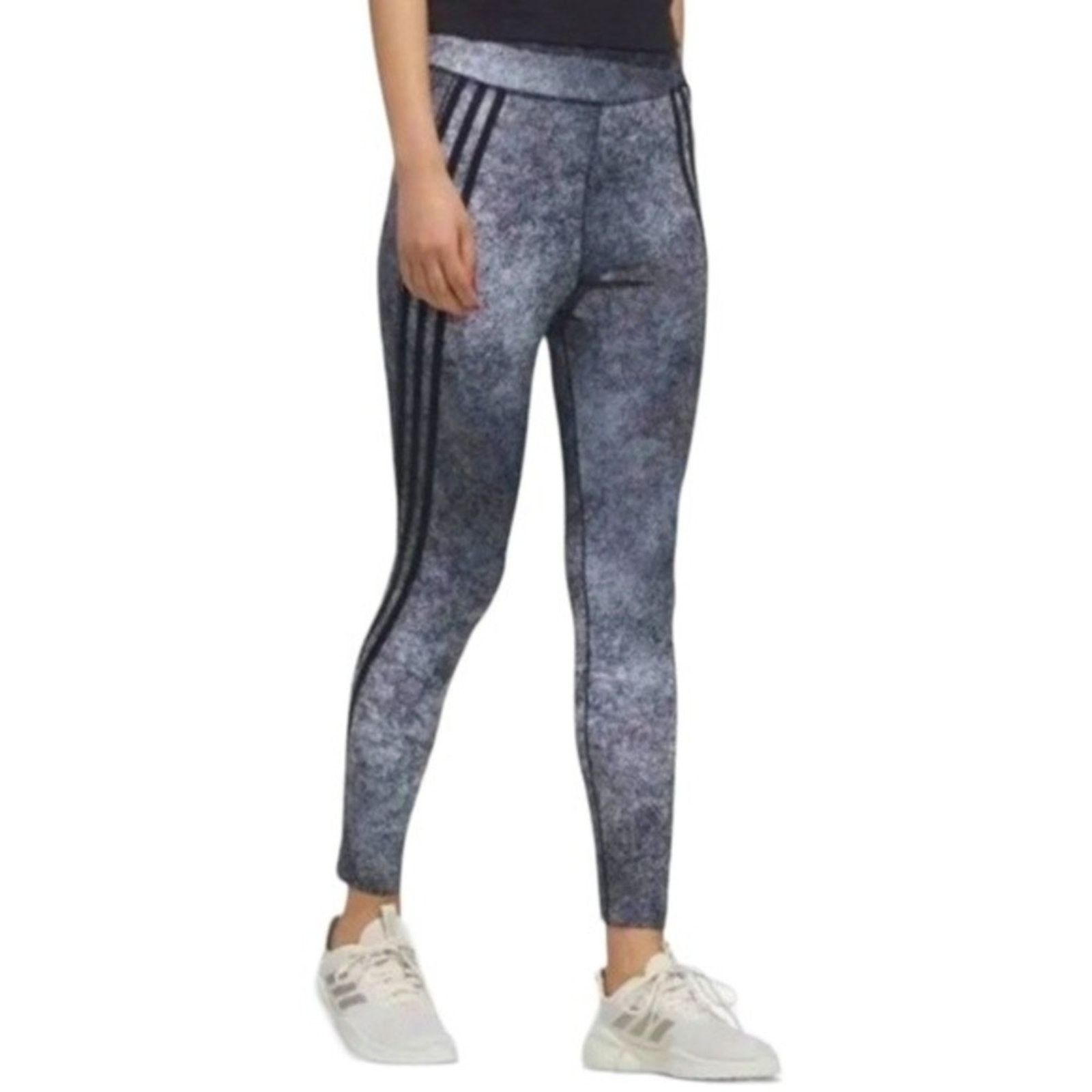 Adidas Adidas Climalite Athletic Stripe High Waist Legging XS Size 26" / US 2 / IT 38 - 2 Thumbnail