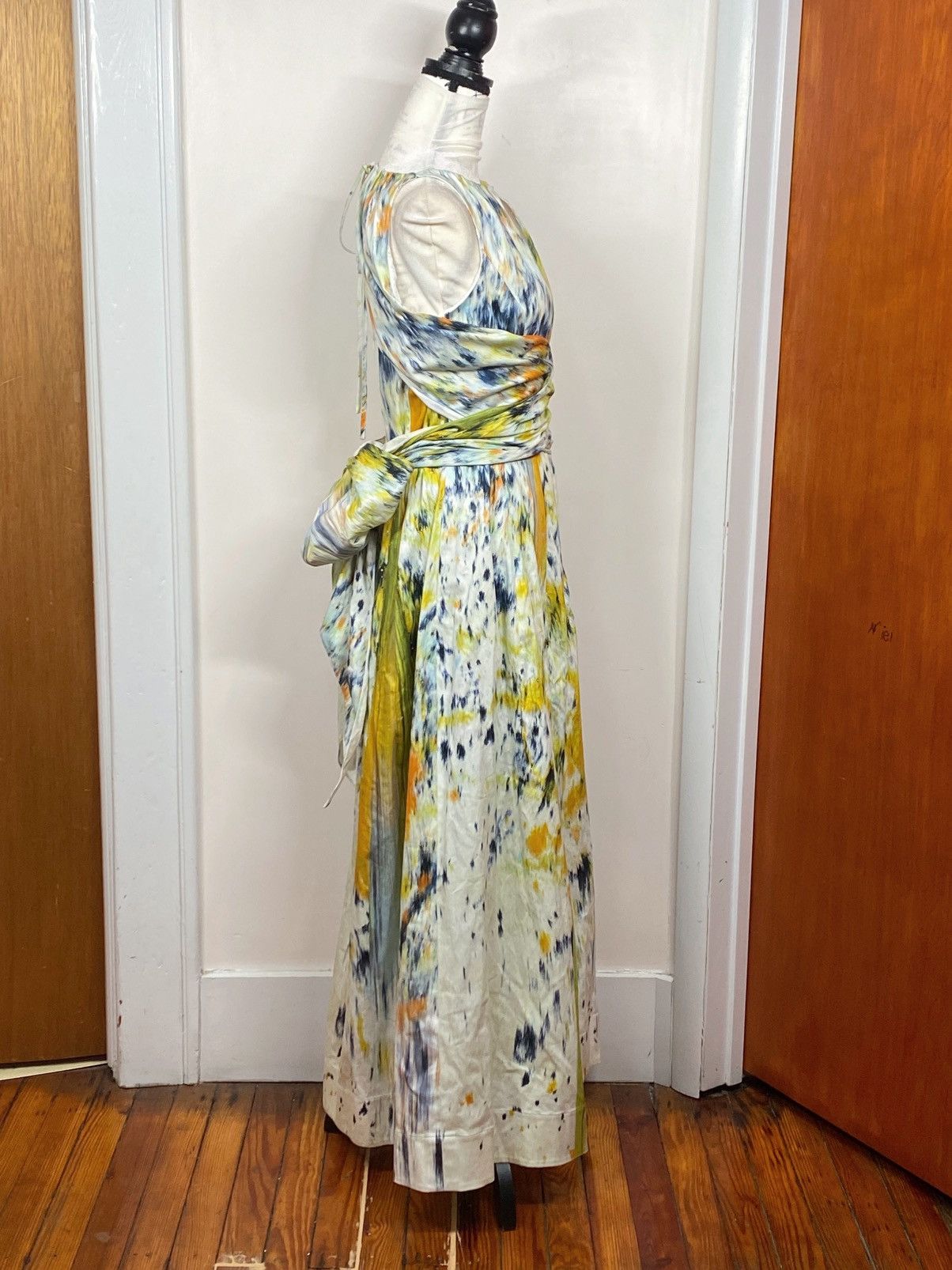Oscar De La Renta Oscar de la Renta Halter Abstract Maxi Dress size 12 Size XL / US 12-14 / IT 48-50 - 12 Thumbnail