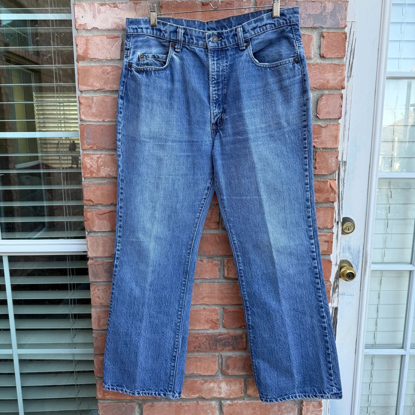 Levi's Vintage 80s Levis 517 Blue Bootcut Denim Made in USA Jeans Size US 34 / EU 50 - 1 Thumbnail