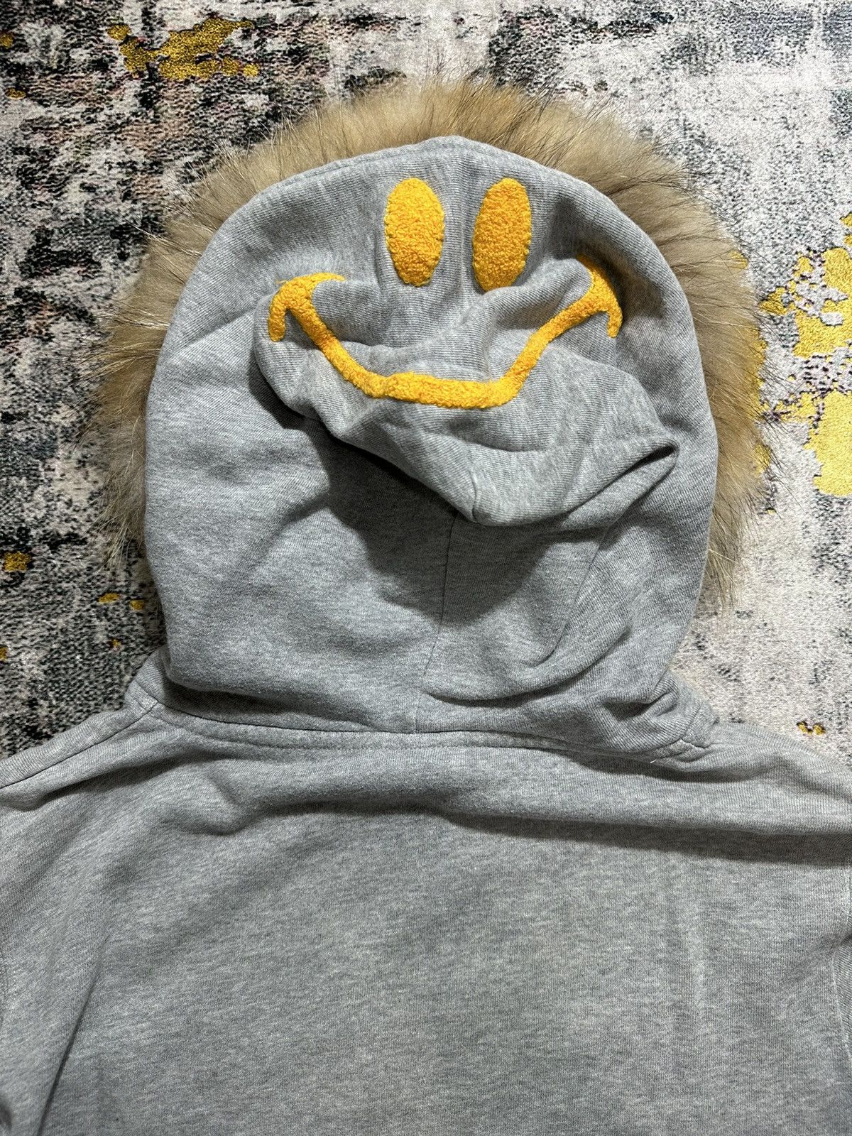 Hysteric Glamour IF SIX WAS NINE LGB STYLE SMILEY FACE FUR HOODIE Size US L / EU 52-54 / 3 - 4 Thumbnail