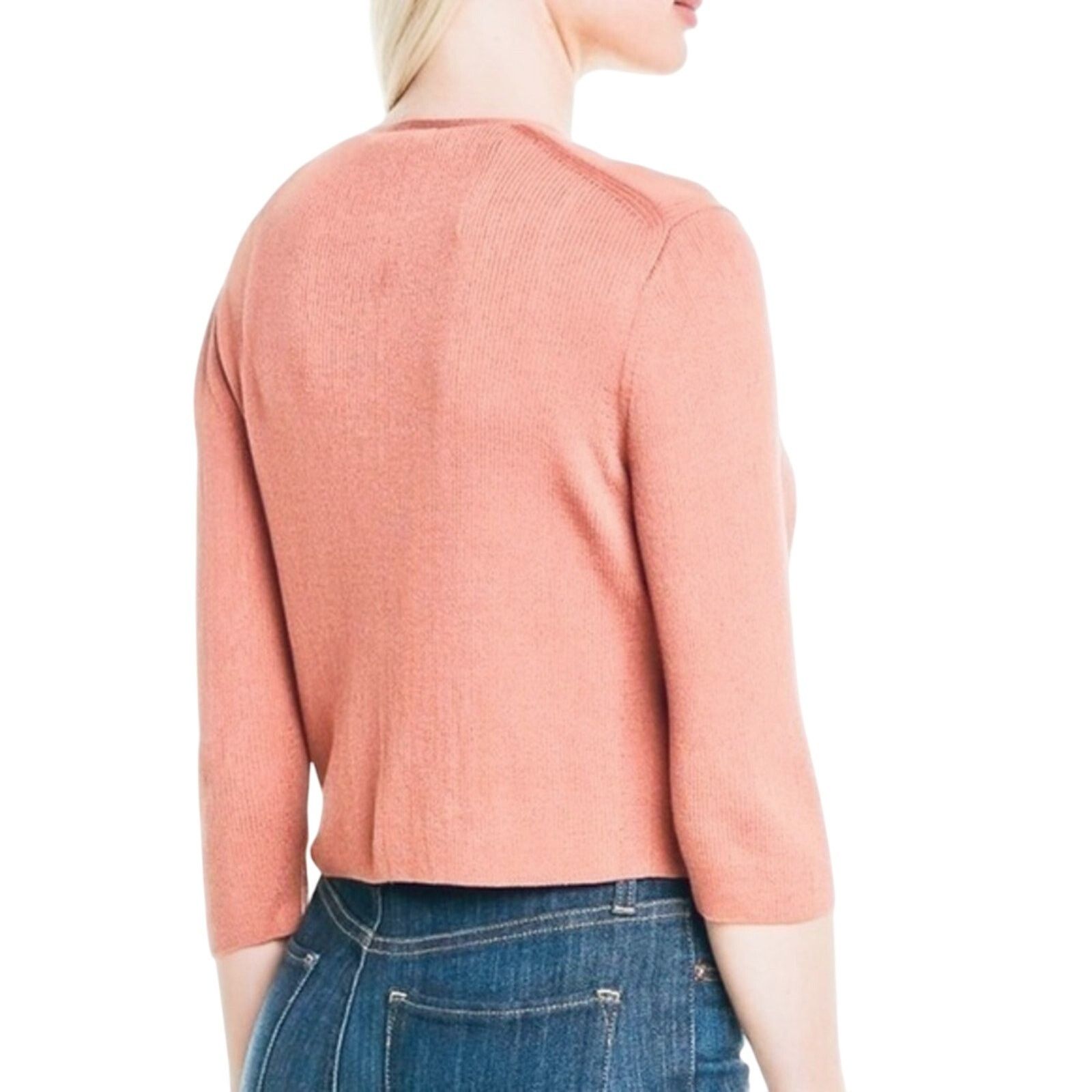 Lafayette 148 Lafayette 148 Blouse Orange/Pink Cardigan | Size S Size S / US 4 / IT 40 - 5 Thumbnail