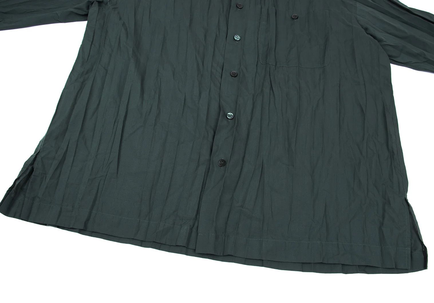 Issey Miyake Pleated Shirt in Blue Gray, Size M Size US M / EU 48-50 / 2 - 10 Thumbnail