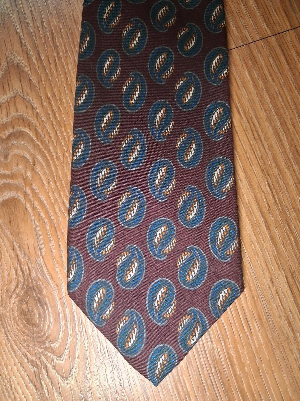 Robert Talbott Robert Talbott 100% Silk Tie Burgundy Paisley Handmade USA Size ONE SIZE - 1 Thumbnail