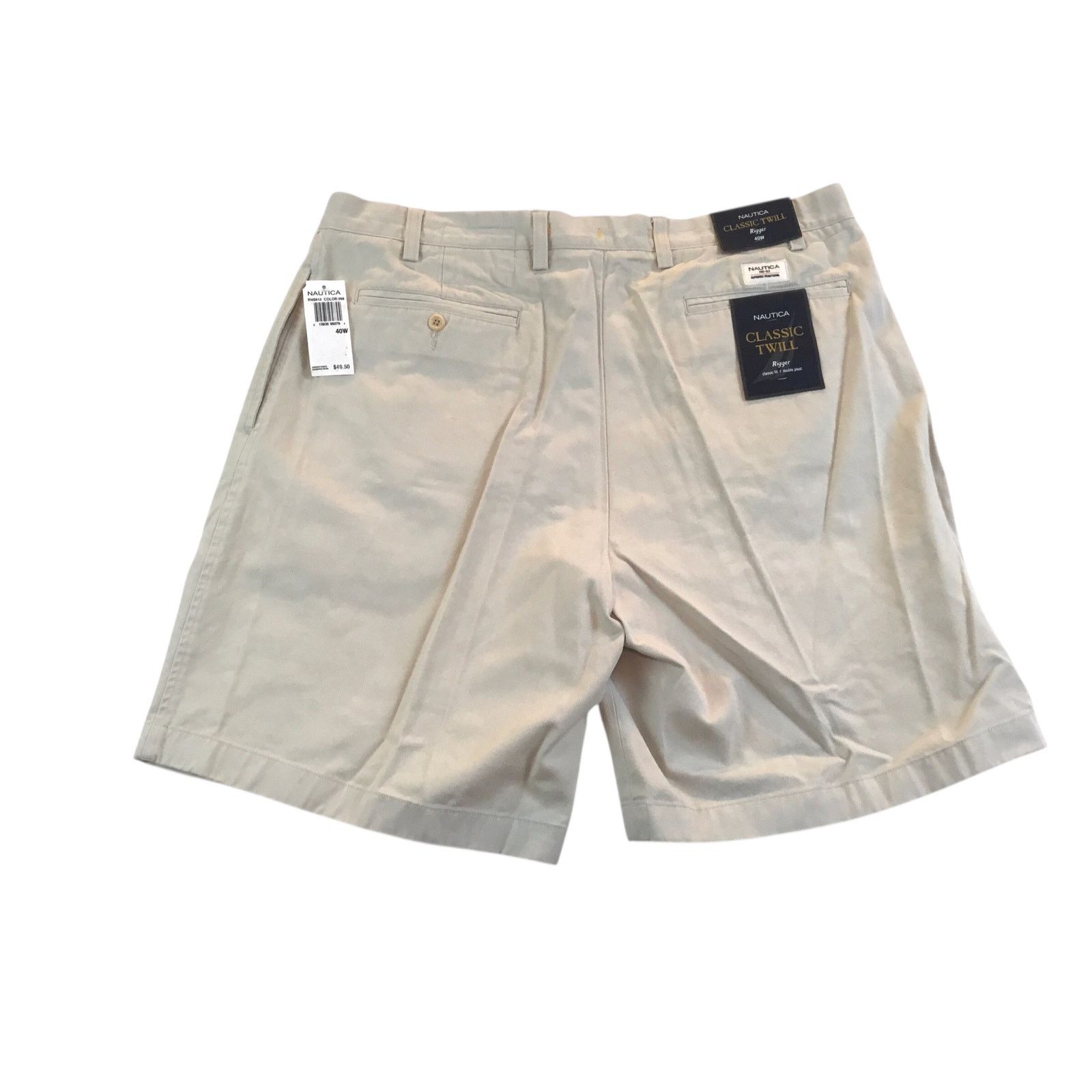 Nautica Nautica Men's Twill Classic Bermudas Rigger 40W NWT $49.50 Size US 40 / EU 56 - 2 Thumbnail