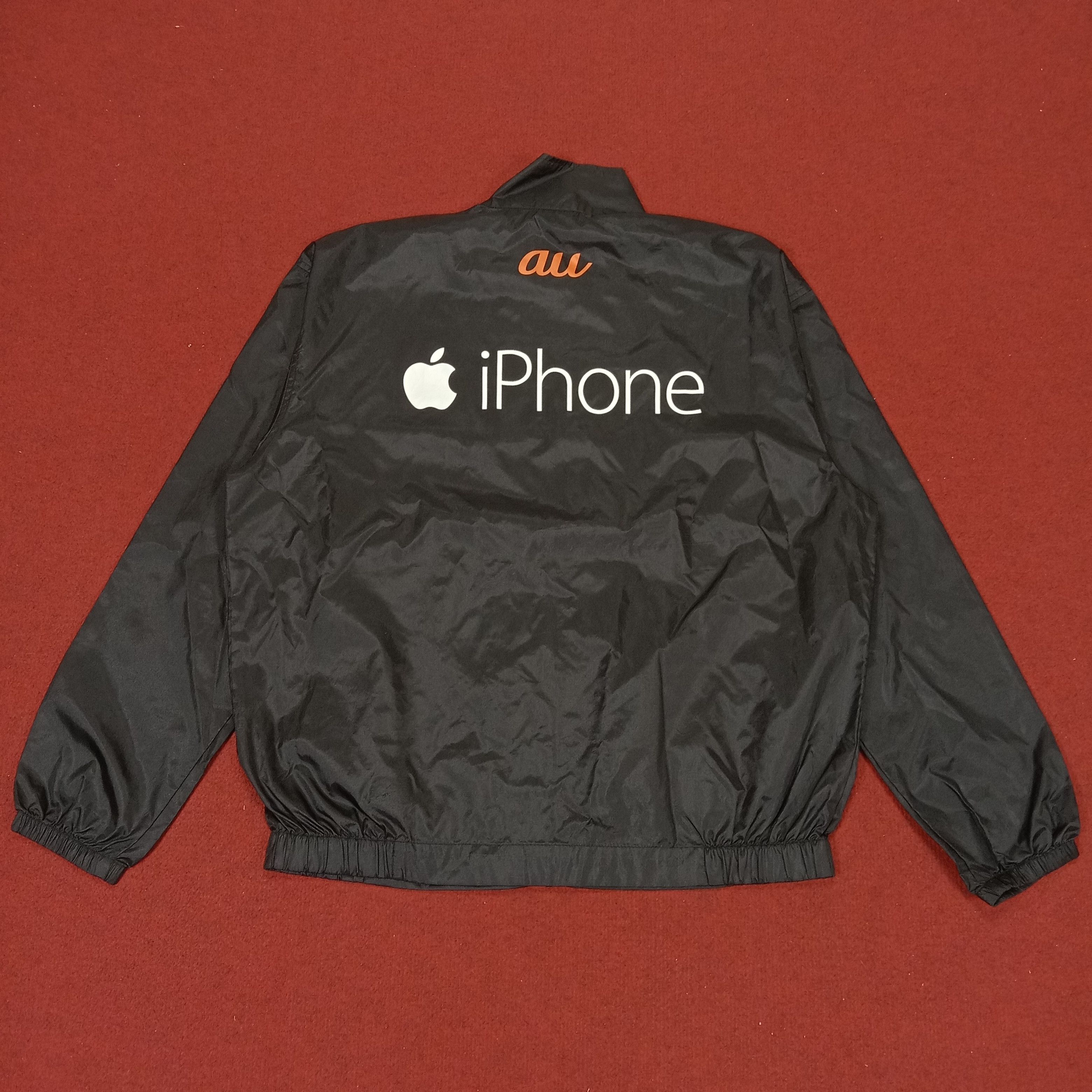 Apple × Vintage Apple iPhone Streetwear Logo Design Windbreaker Jacket Size US XL / EU 56 / 4 - 1 Thumbnail