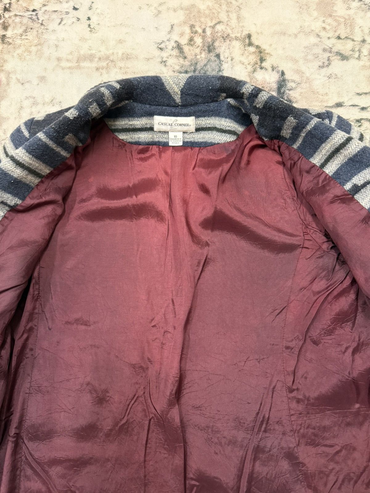 Native × Vintage Vintage 90s Casual Corner Southwestern wool blend lined coat Size US M / EU 48-50 / 2 - 6 Thumbnail