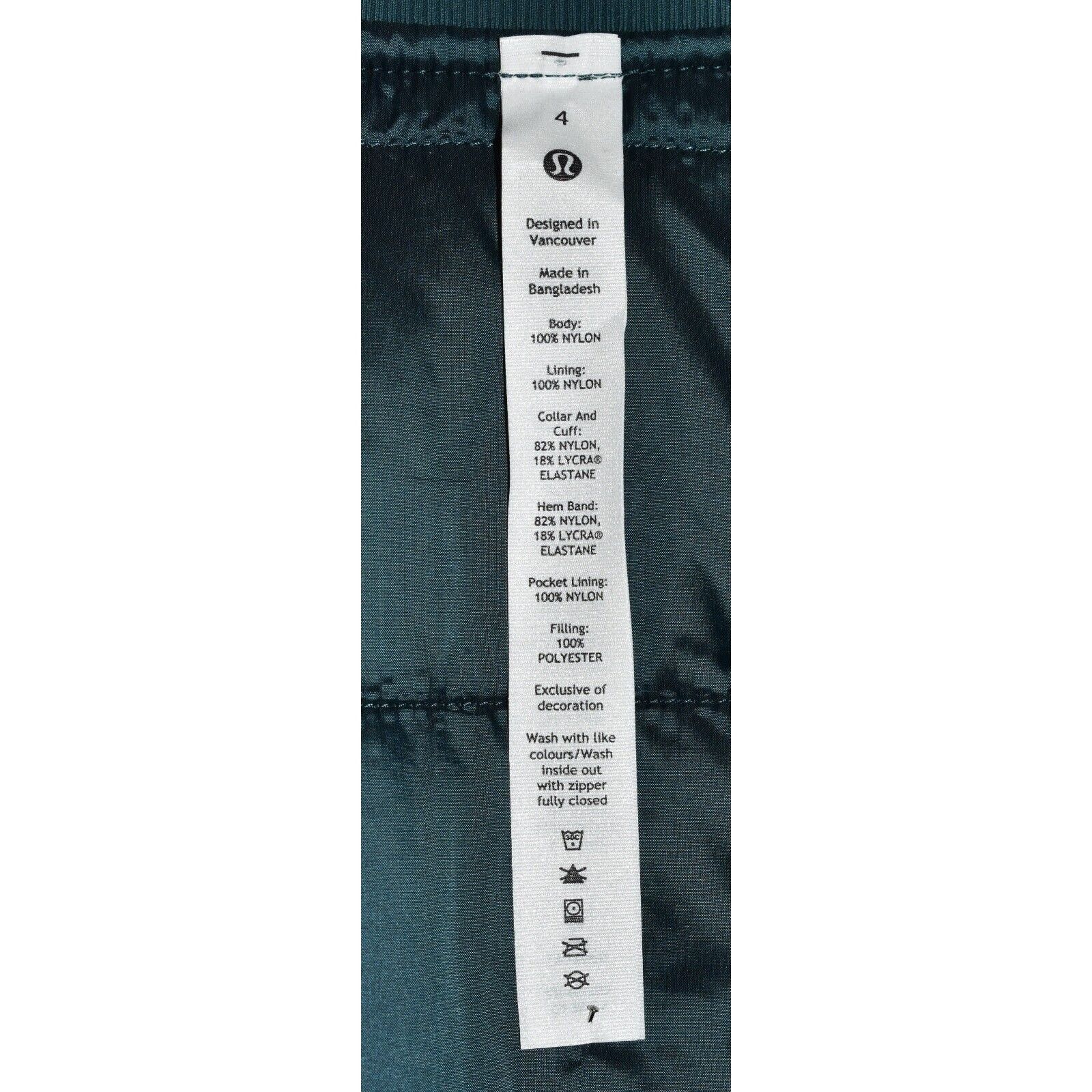 Lululemon C2 NWT LULULEMON Primaloft Water-Repellent Jacket Sz 4 $148 Size S / US 4 / IT 40 - 8 Thumbnail