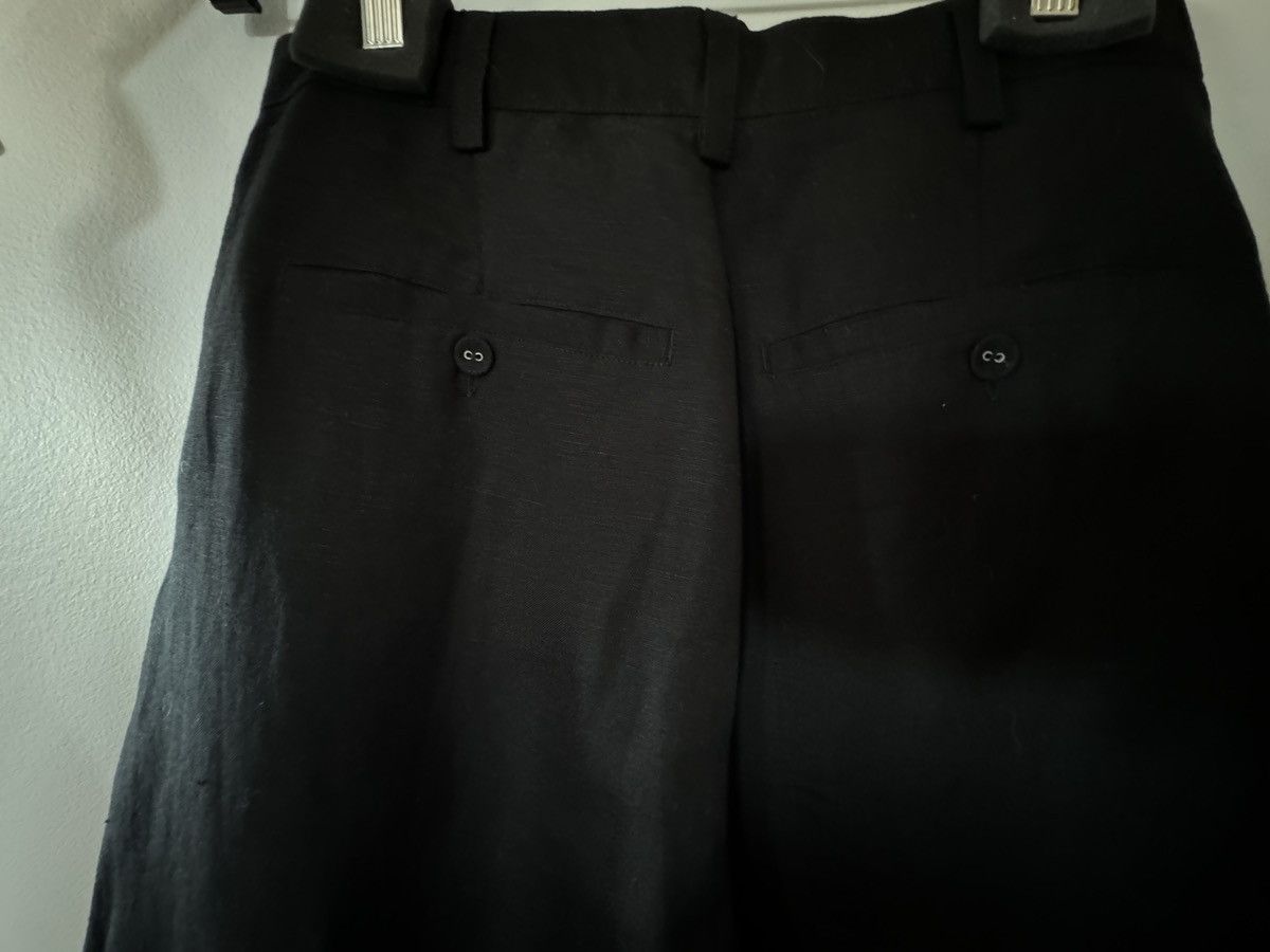 Rolla's ROLLAS black linen high waist blend wide leg pant Size 28" / US 6 / IT 42 - 5 Thumbnail