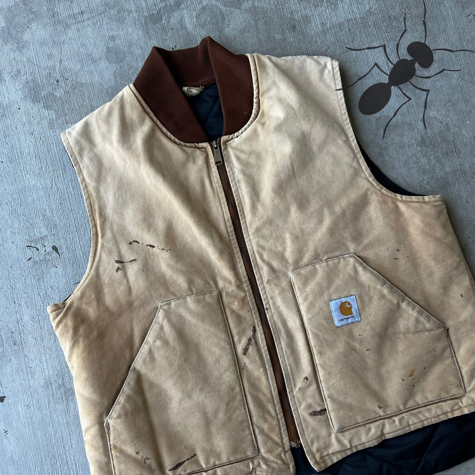 Carhartt × Vintage Carhartt brown work wear vest Size US XL / EU 56 / 4 - 2 Thumbnail