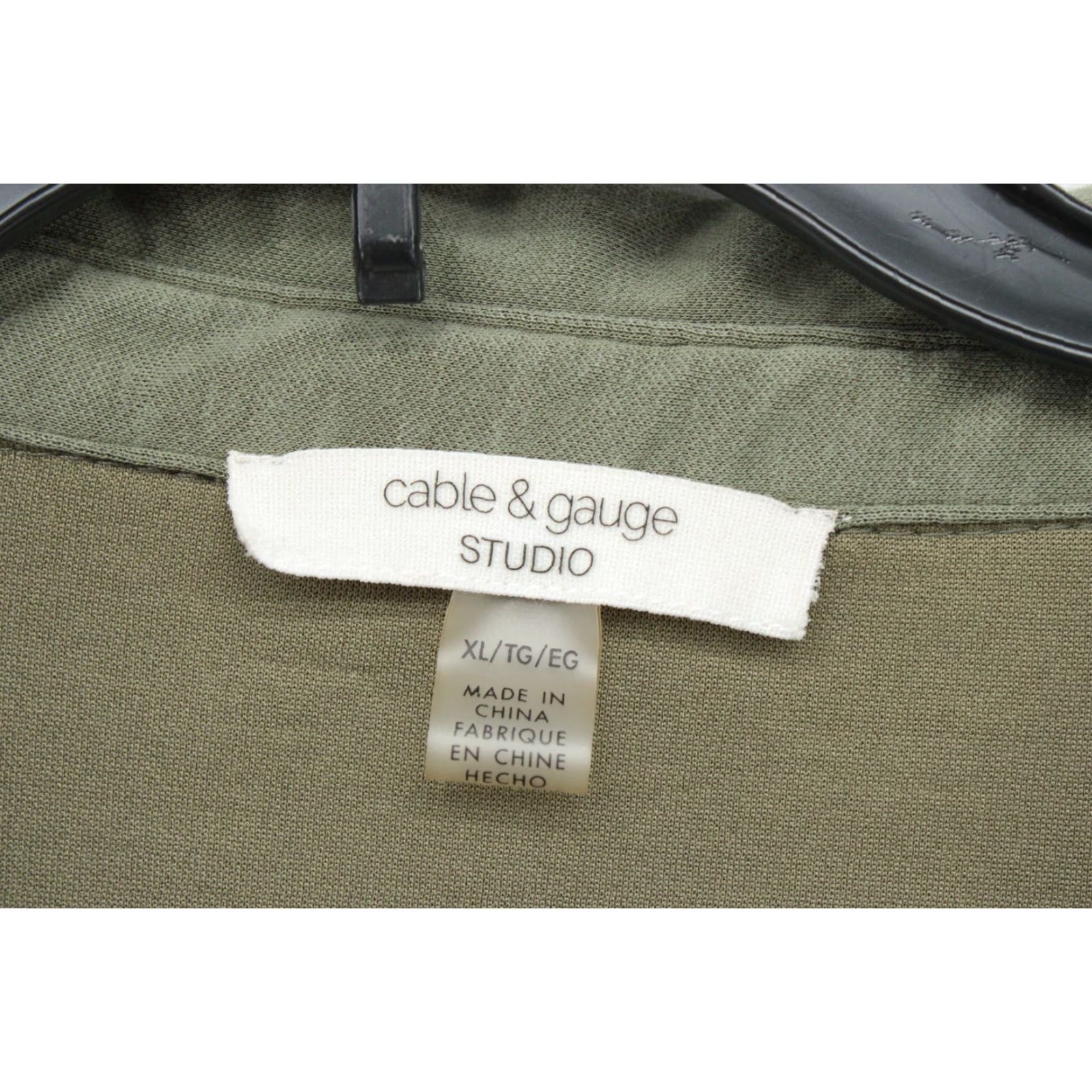 Vintage Cable & Gauge Shirt Women's XL Green Tunic Pocket Soft Cozy Modern Size XL / US 12-14 / IT 48-50 - 3 Thumbnail