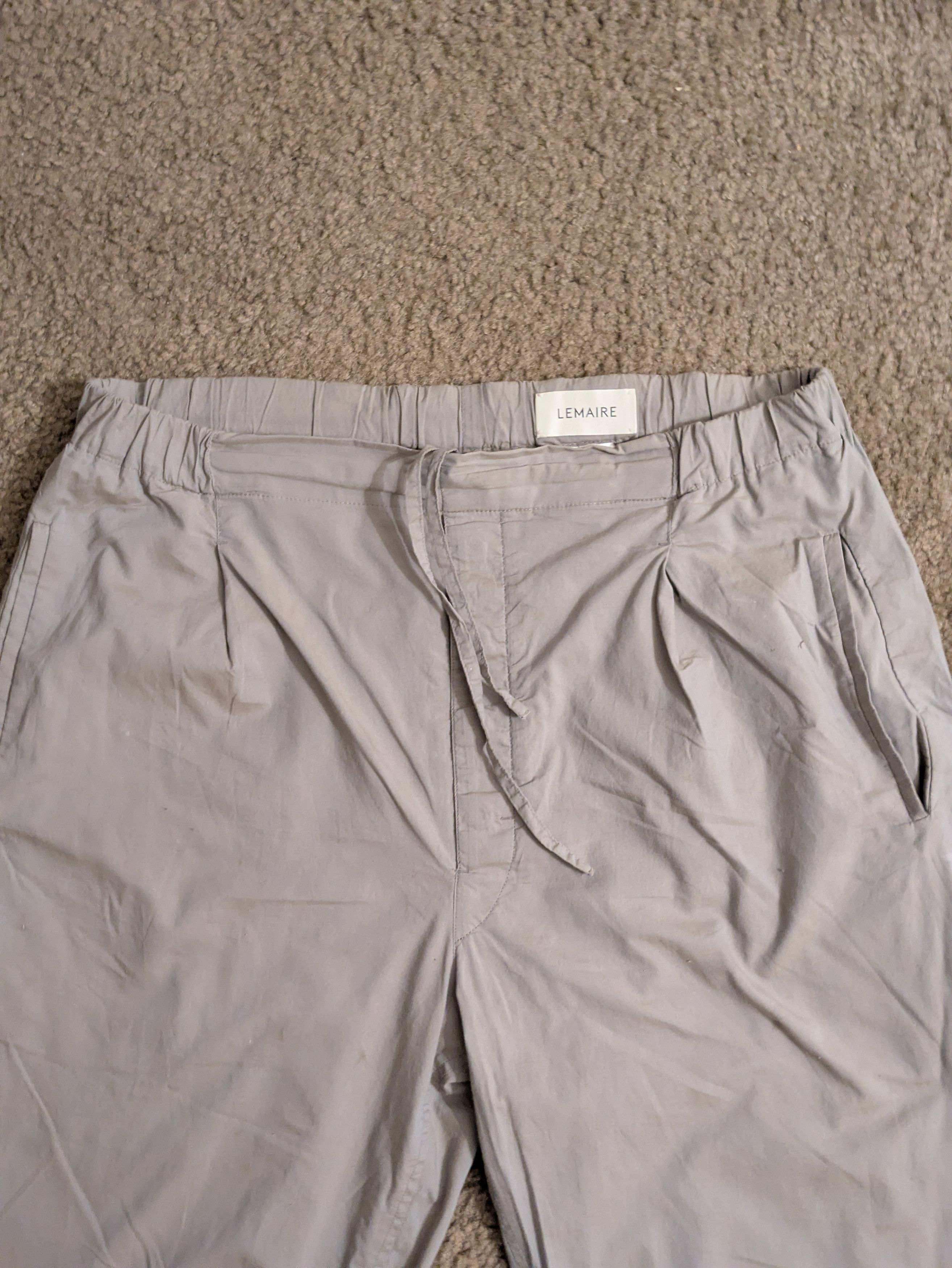 Lemaire Lemaire Grey Easy Pleated Pants Size US 32 / EU 48 - 2 Thumbnail