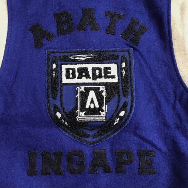 Bape × Ebbets Field Flannels BAPE × EBBETS FIELD FLANNELS Leather Sleeve Varsity Jacket Size US M / EU 48-50 / 2 - 5 Thumbnail