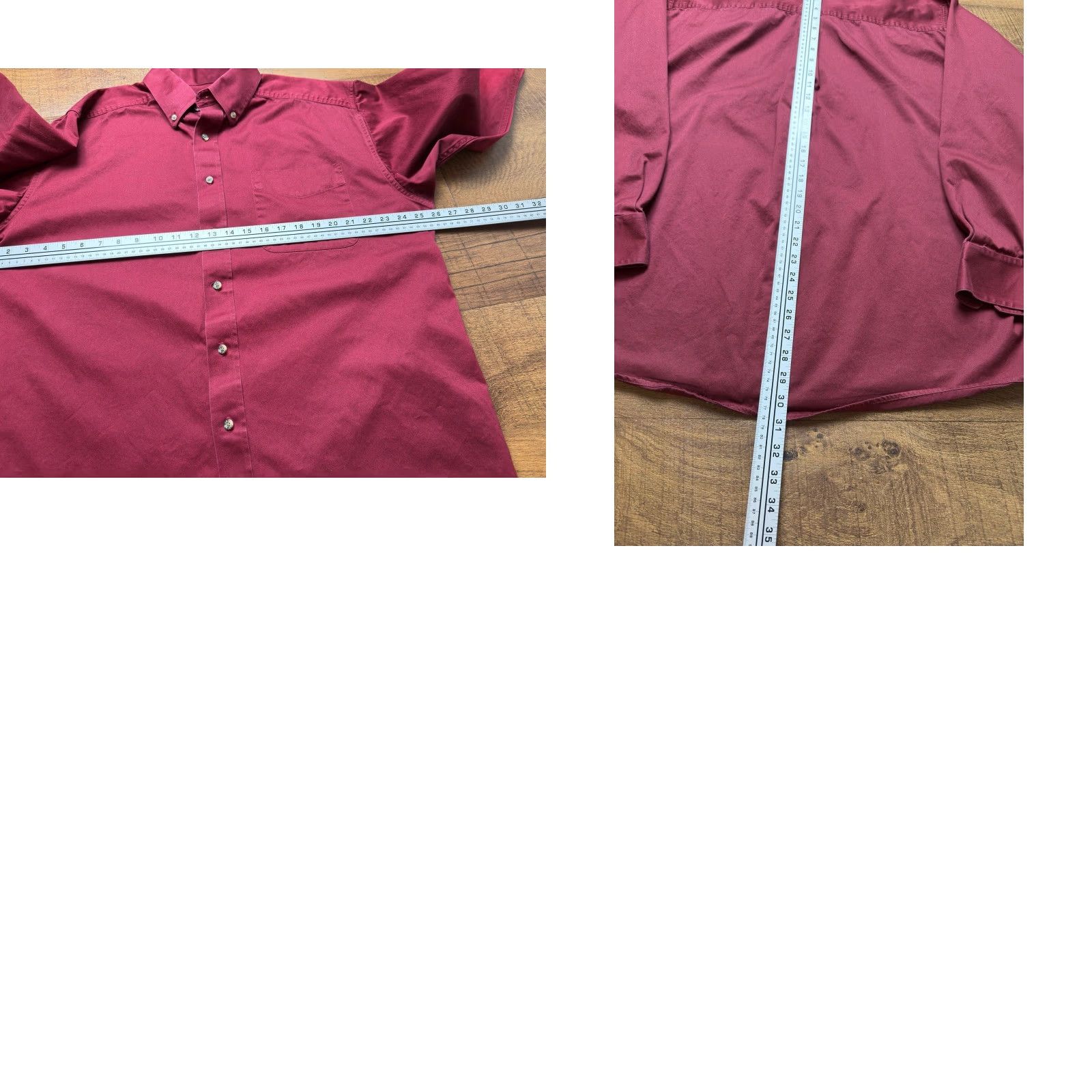Ariat Ariat Long Sleeve Button Down Shirt Mens XL Red Cotton Faded Western Size US XL / EU 56 / 4 - 8 Thumbnail