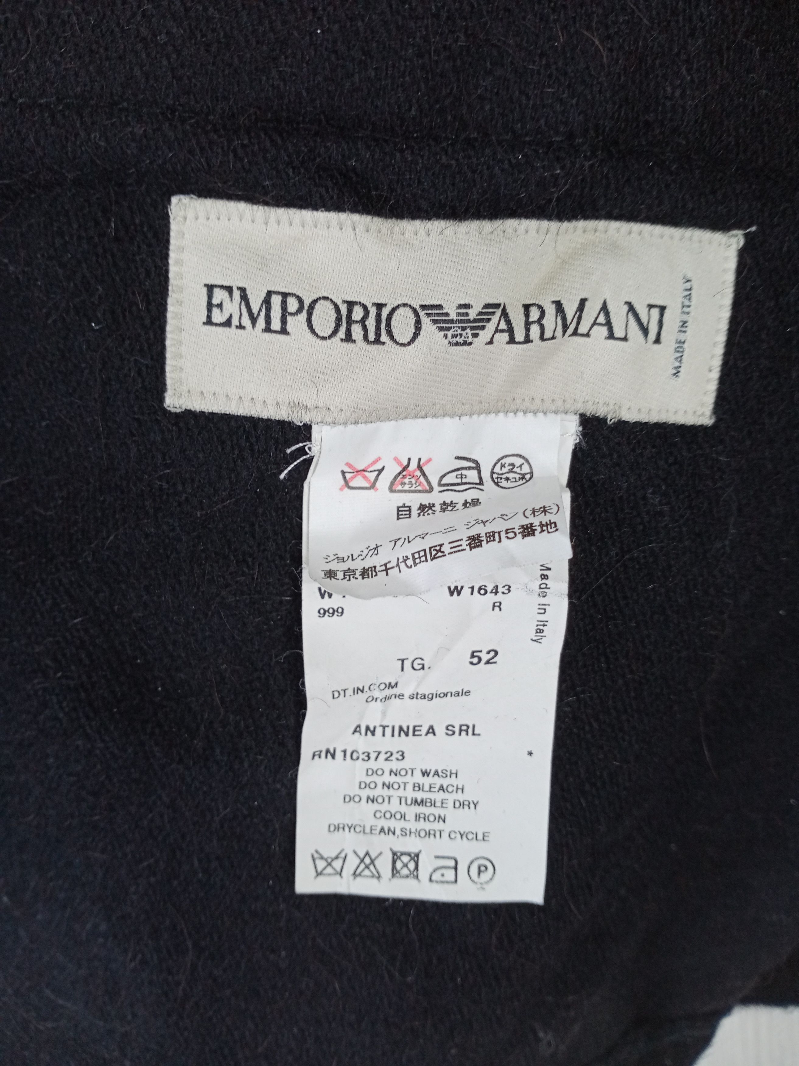 Emporio Armani Rare Vintage Emporio Armani Wool Laine Jacket Size US M / EU 48-50 / 2 - 9 Thumbnail