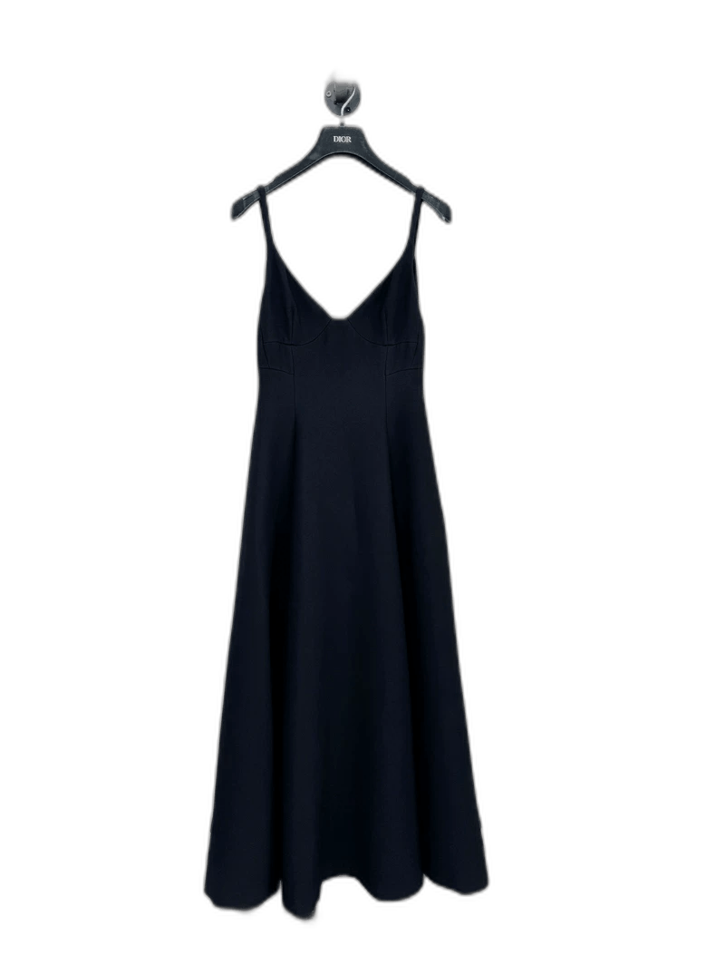 Dior Dior Wool Silk Dress with Spaghetti Straps Size S / US 4 / IT 40 - 1 Thumbnail