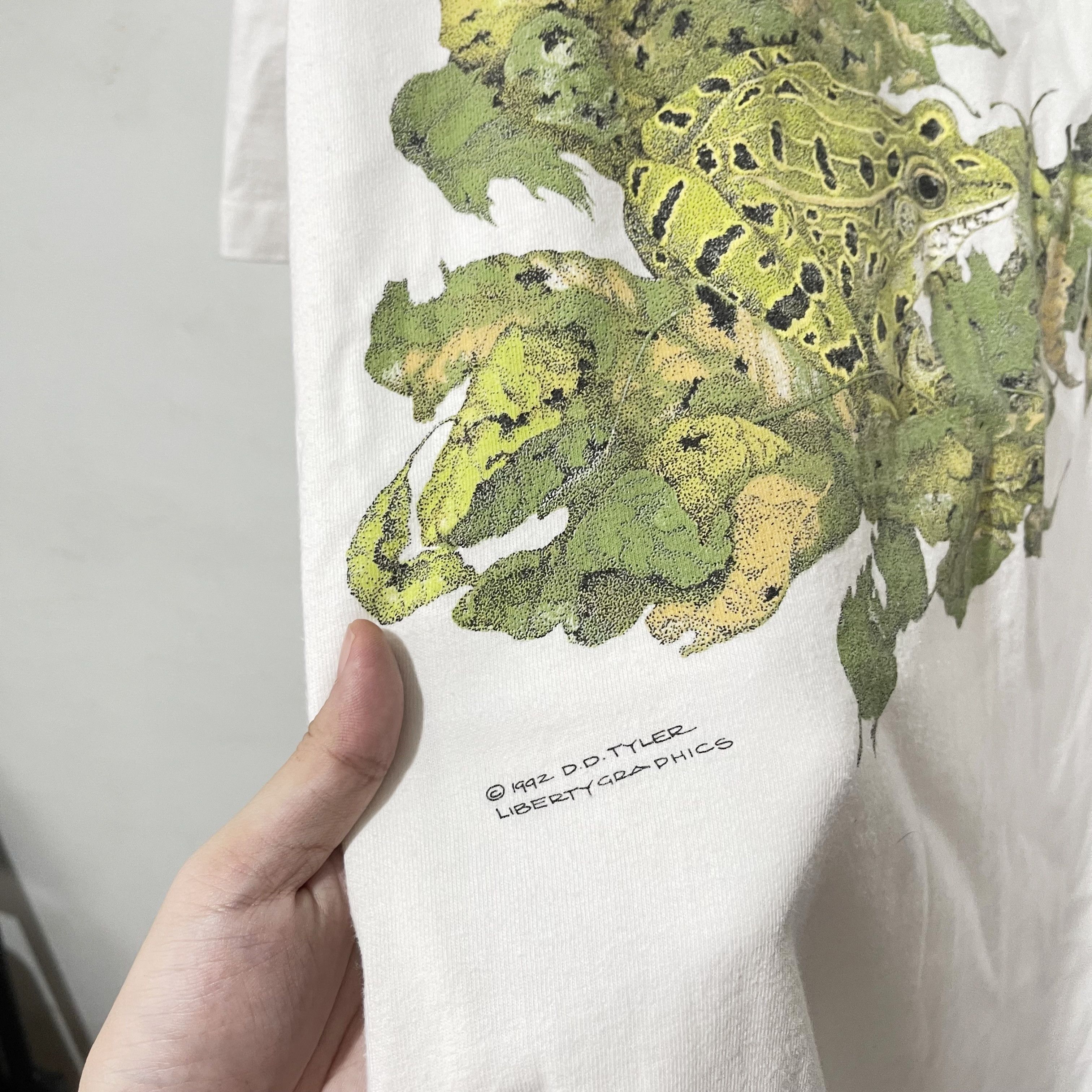 Vintage Vintage 1992 Diana Dee Tyler Frog T-Shirt Size US XL / EU 56 / 4 - 3 Thumbnail