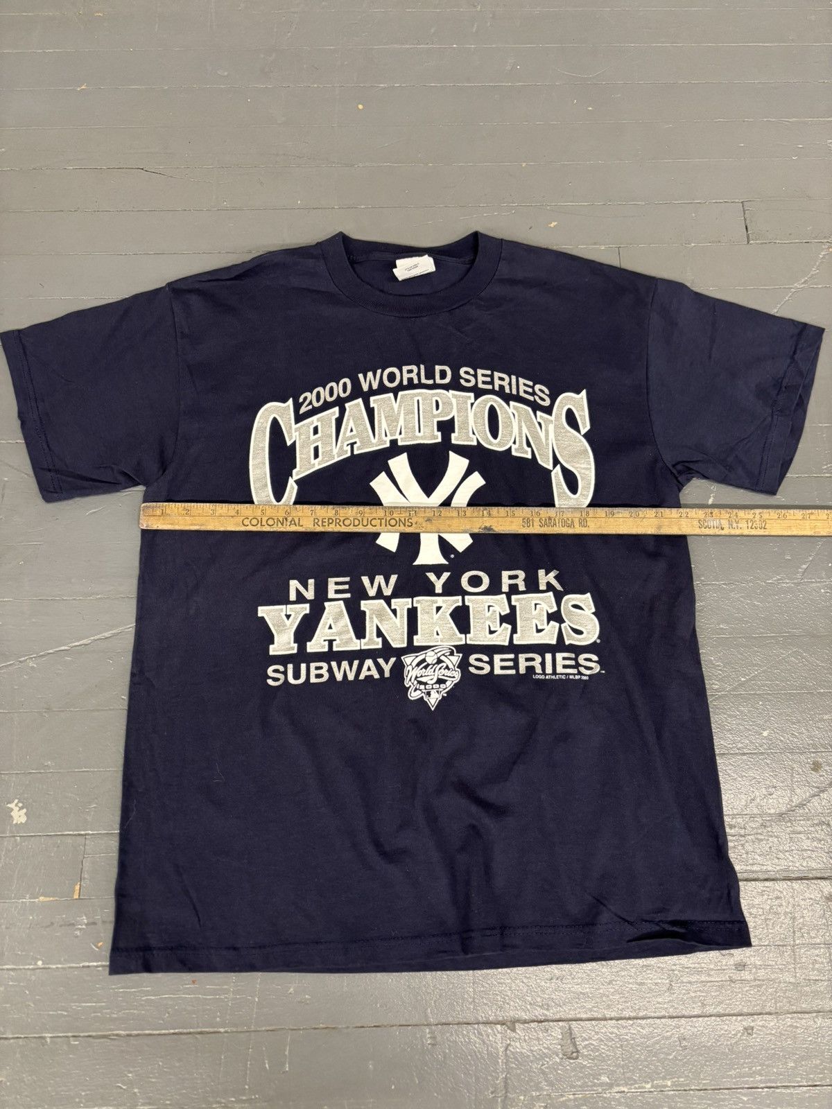 Logo Athletic × New York Yankees × Vintage Vintage 2000 Yankees World Series champions tee Size US L / EU 52-54 / 3 - 4 Thumbnail