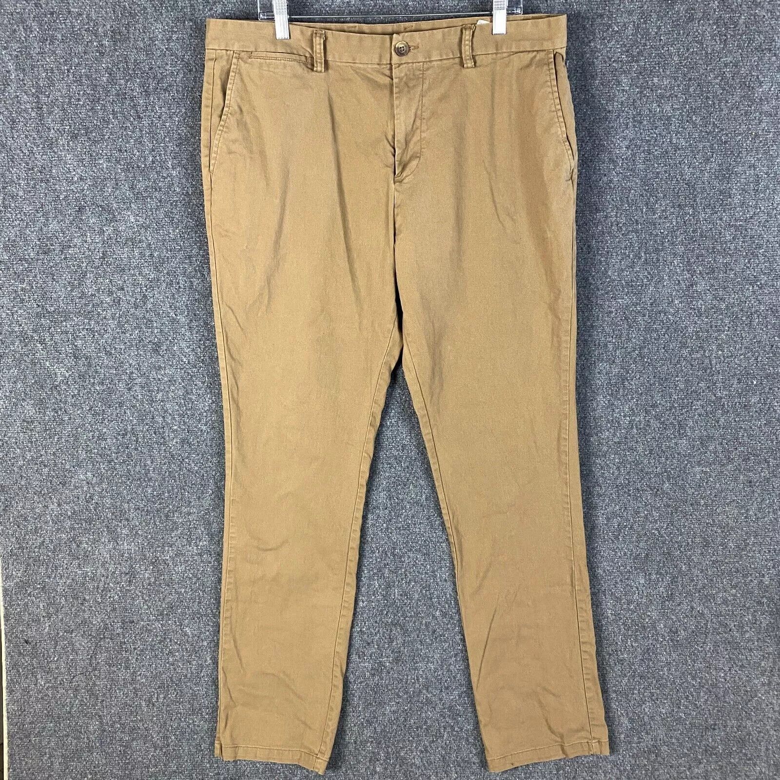 Old Navy Old Navy Ultimate Slim Chino Pants Men's 38x34 Brown Cotton Size US 38 / EU 54 - 1 Thumbnail