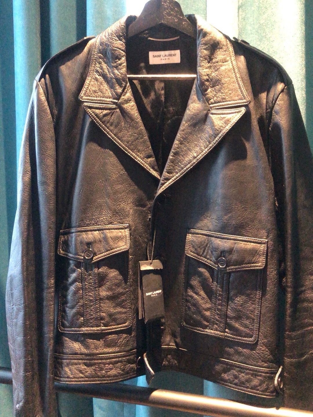 Saint Laurent Paris Saint Laurent Paris Pure black leather jacket Size US L / EU 52-54 / 3 - 1 Thumbnail