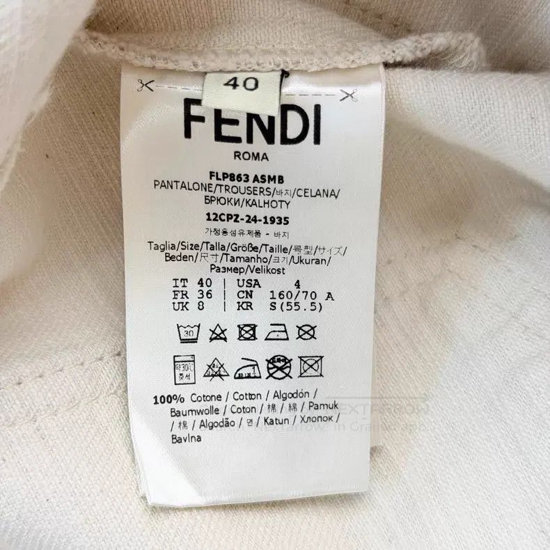 Fendi Fendi Solid Mid-Rise Loose Wide Leg Jeans Size 26" / US 2 / IT 38 - 7 Thumbnail