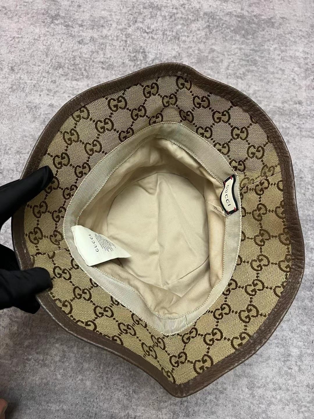 Gucci Gucci brown double G full print old flower fisherman hat Size ONE SIZE - 3 Thumbnail