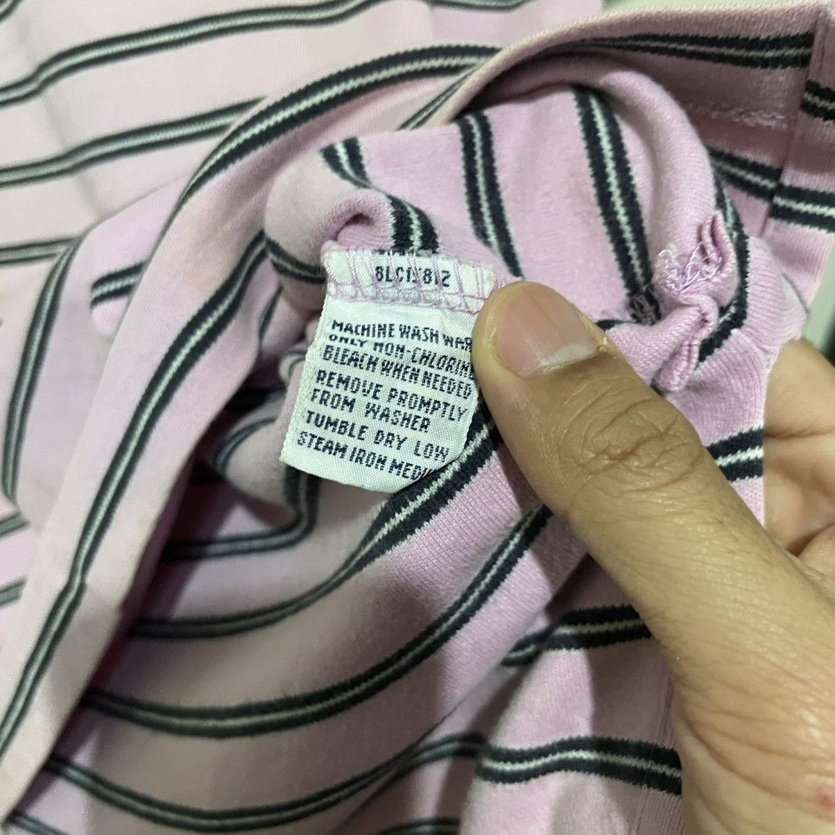Polo Ralph Lauren Polo Ralph Lauren men's pink and blue striped polo shirt Size US S / EU 44-46 / 1 - 6 Thumbnail