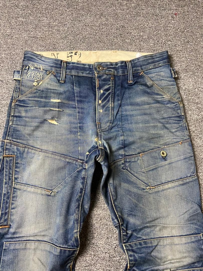 G-Star Vintage G-Star Raw Denim Distressed Jeans (135) Size US 33 - 11 Thumbnail