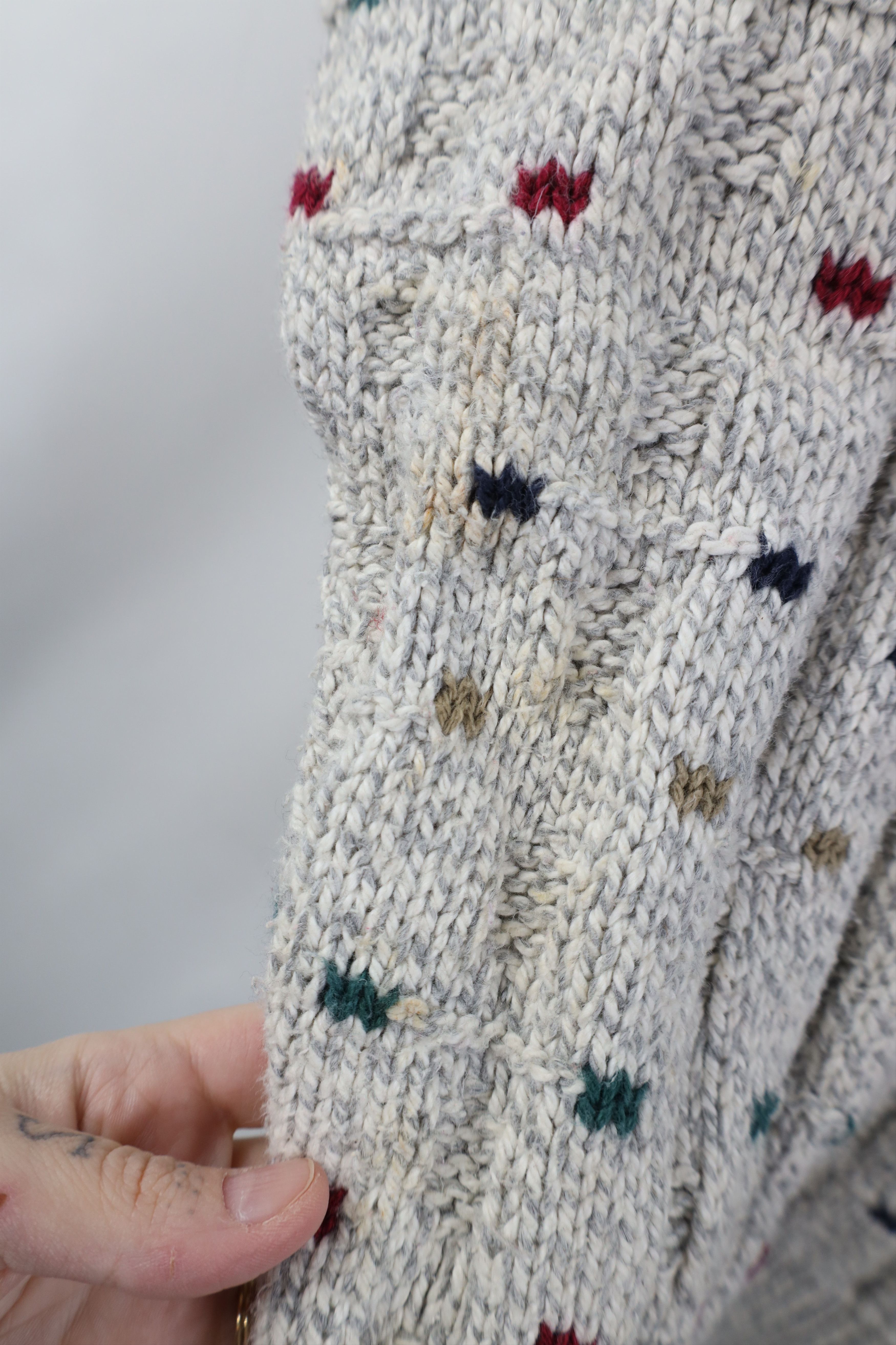 Vintage Vintage 90s Streetwear Chunky Cotton Knit Sweater USA Size US M / EU 48-50 / 2 - 5 Thumbnail